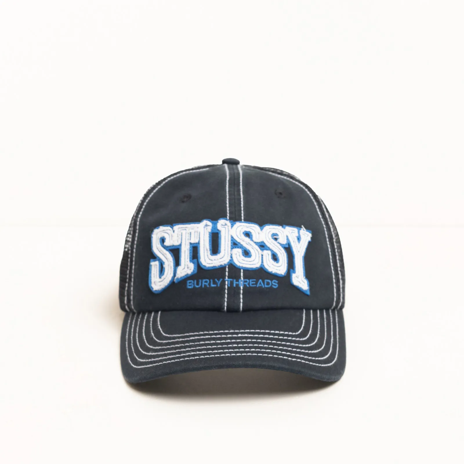 Stussy Burly Threads Trucker Cap, black - Image 2
