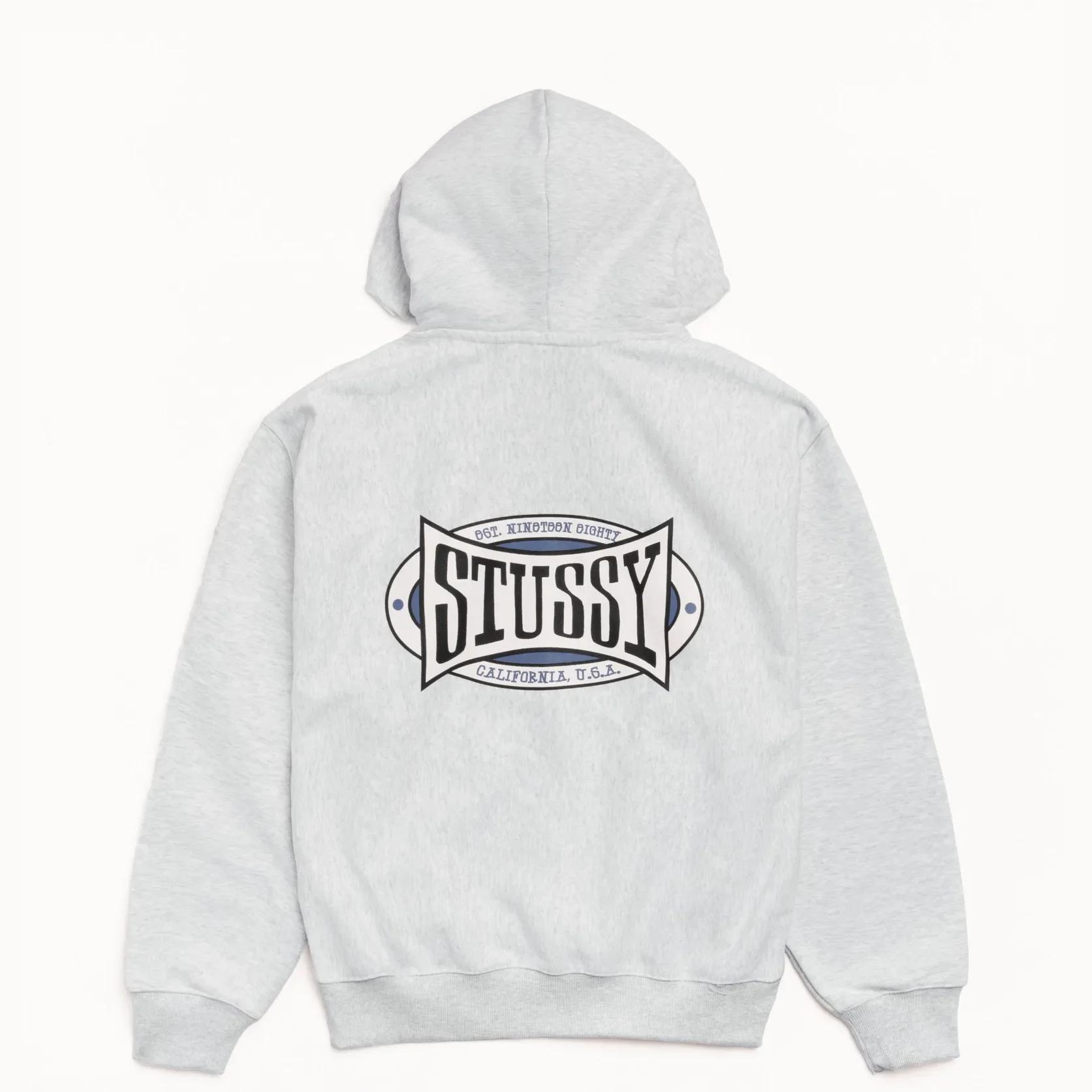 Stussy Champion Oval Zip Hood, ash heather - Image 2