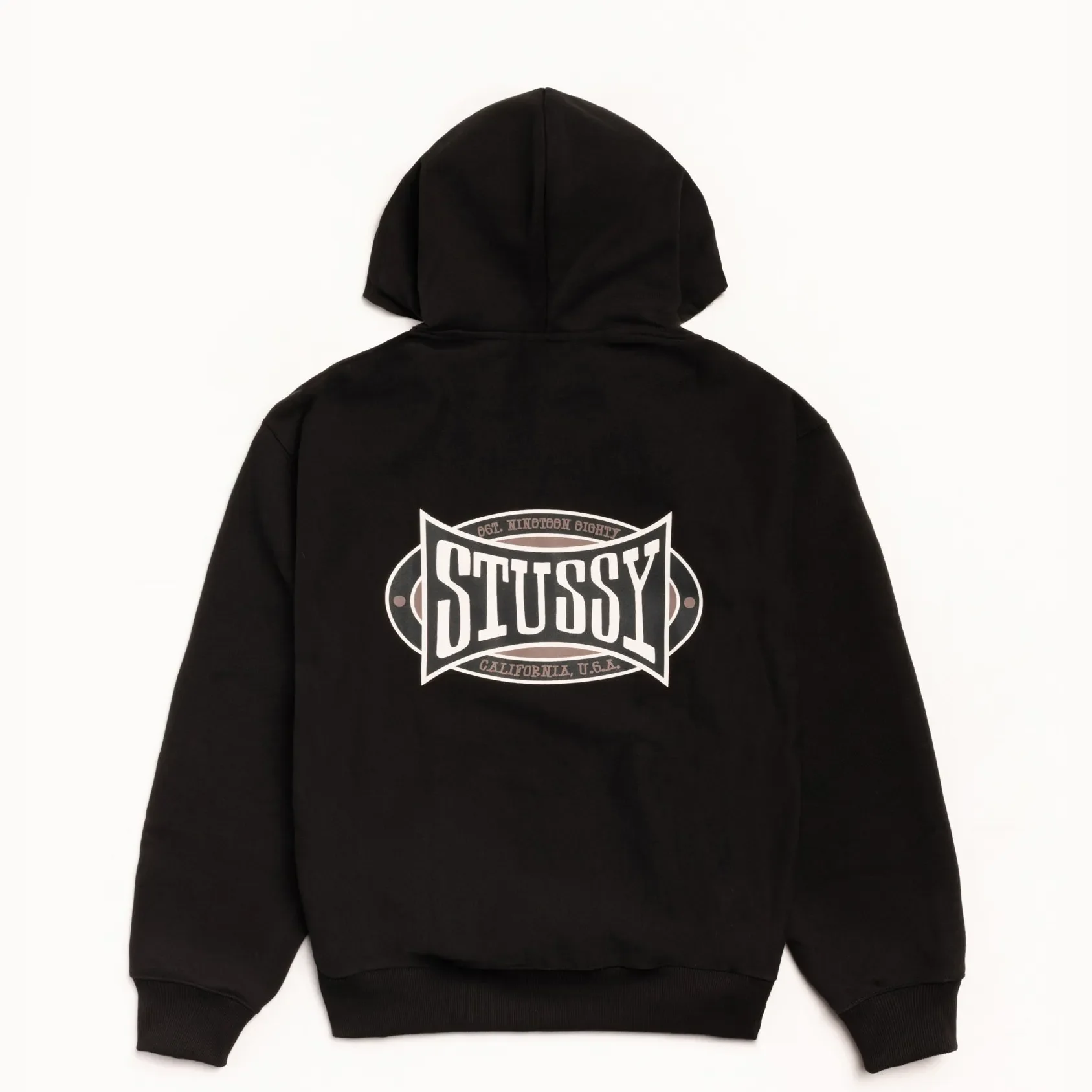 Stussy Champion Oval Zip Hood, black - Image 2