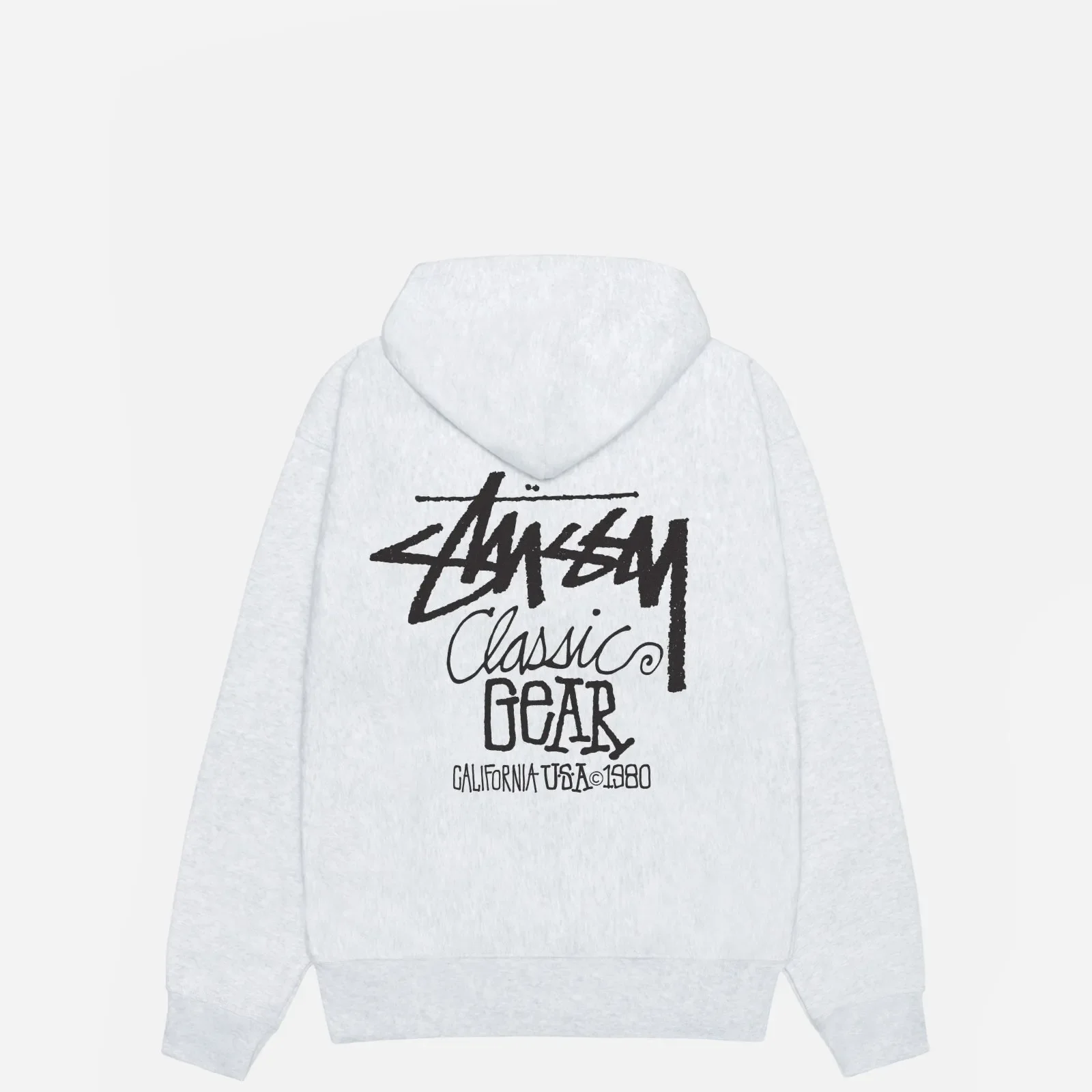 Stussy Classic Gear Hood, ash heather