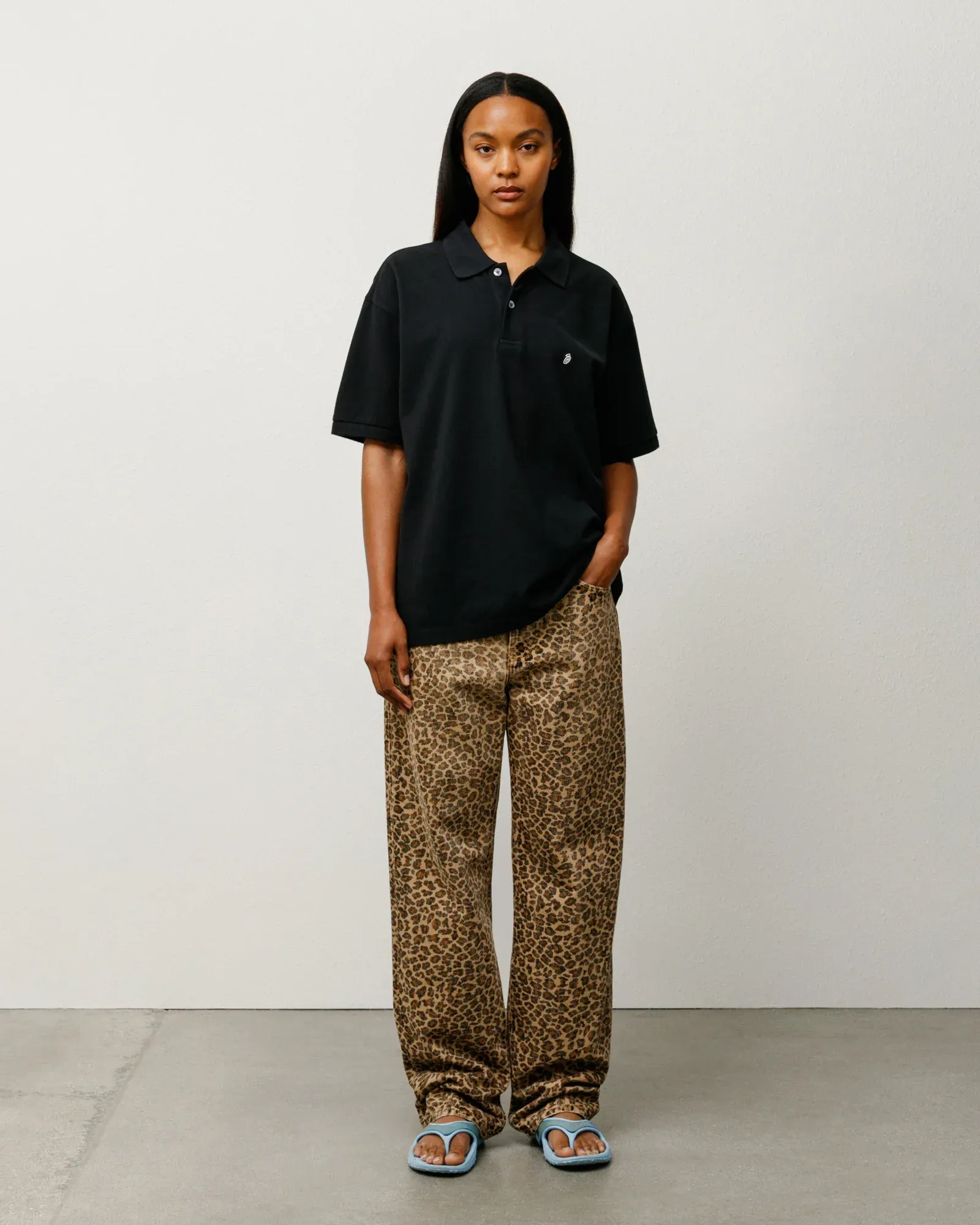 Stussy Classic Pique Polo, black - Image 4