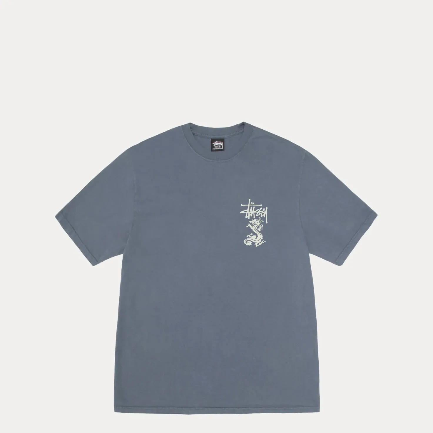 Stussy Double Dragon Pigment Dyed Tee, navy - Image 2