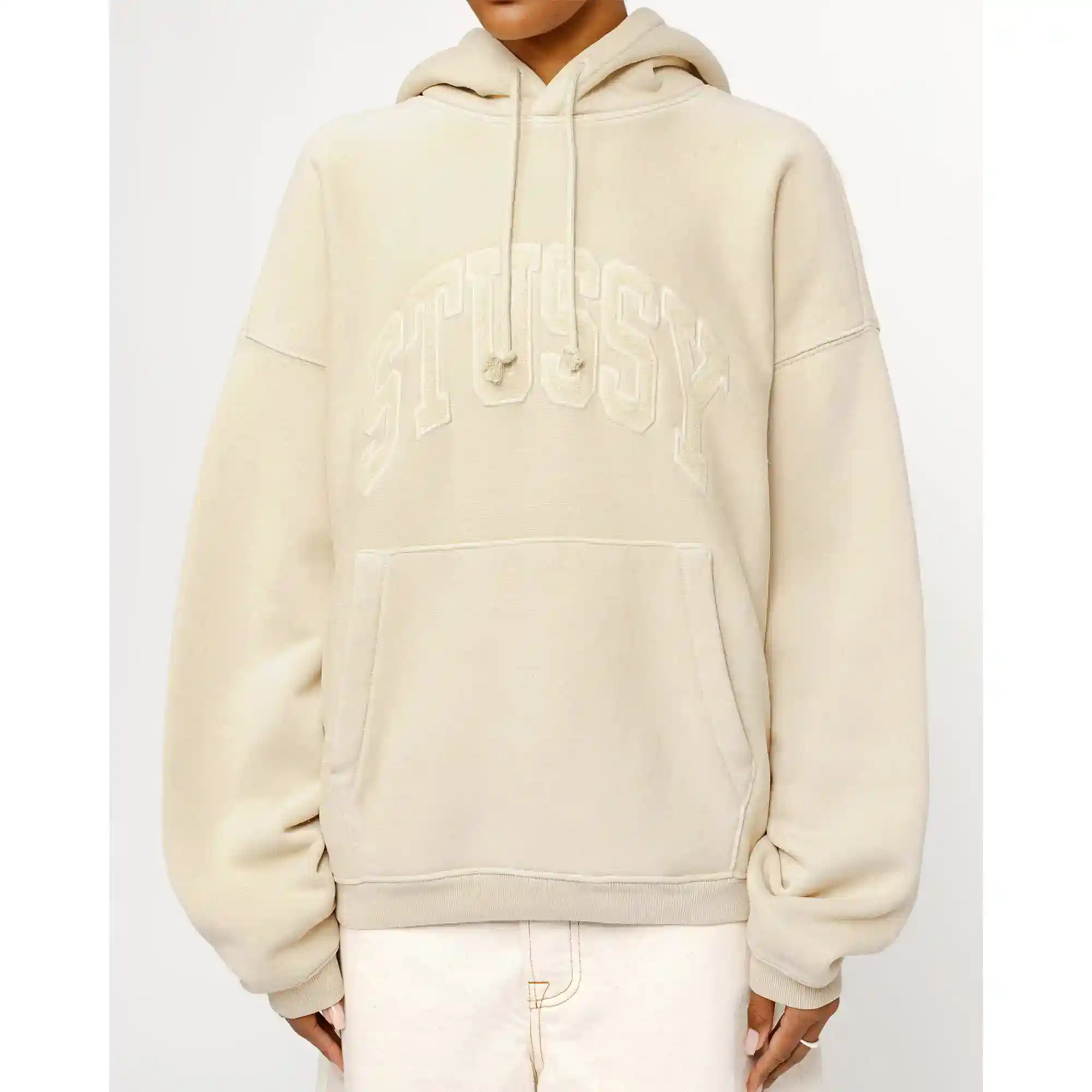 Stussy Embroidered Relaxed Hood, sand - Image 9