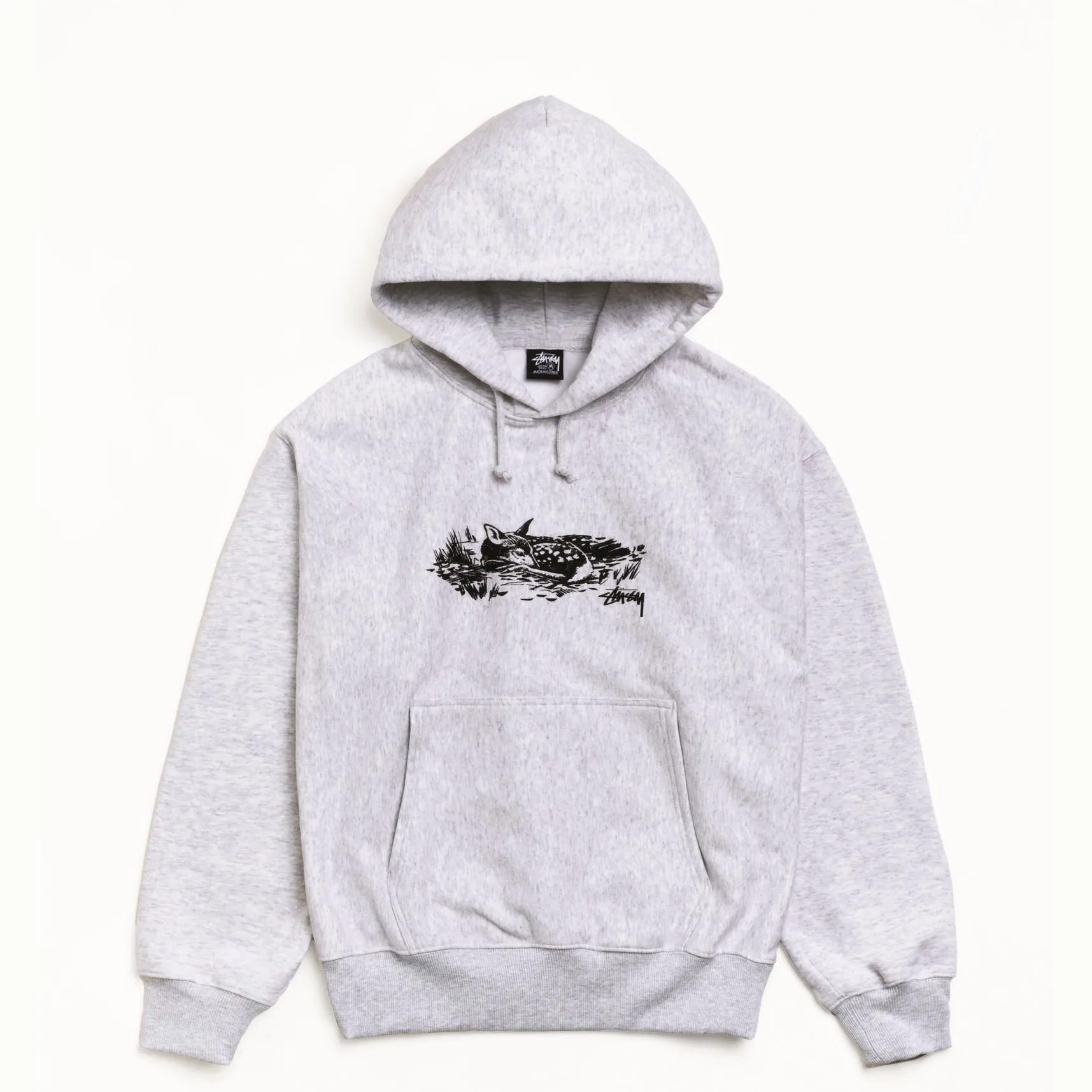 Stussy Fawn Hood, ash heather