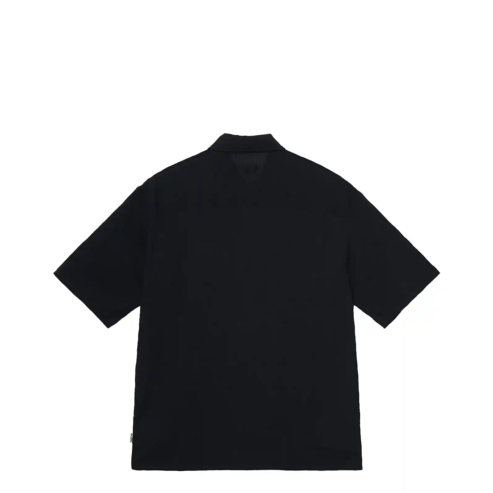 Stussy Flat Bottom Crinkled Shirt, black - Image 7