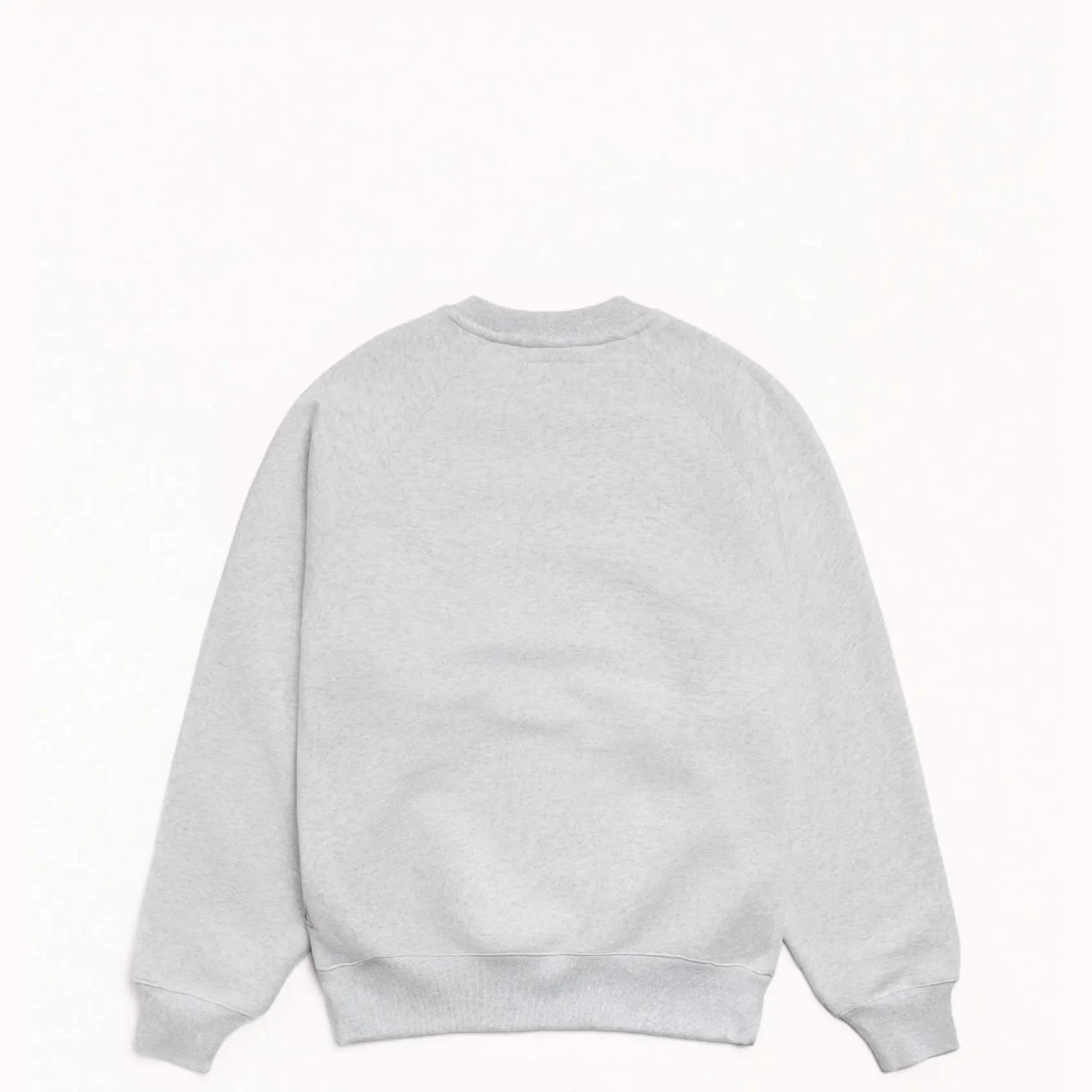 Stussy Fleece Raglan Crew, ash heather - Image 2