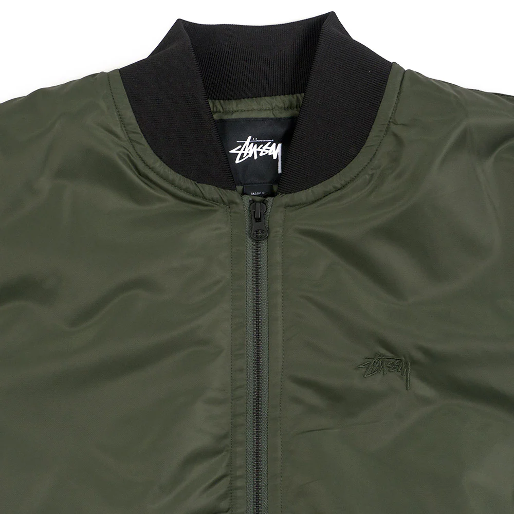 Stussy Flight Satin Bomber Jacket - Image 3