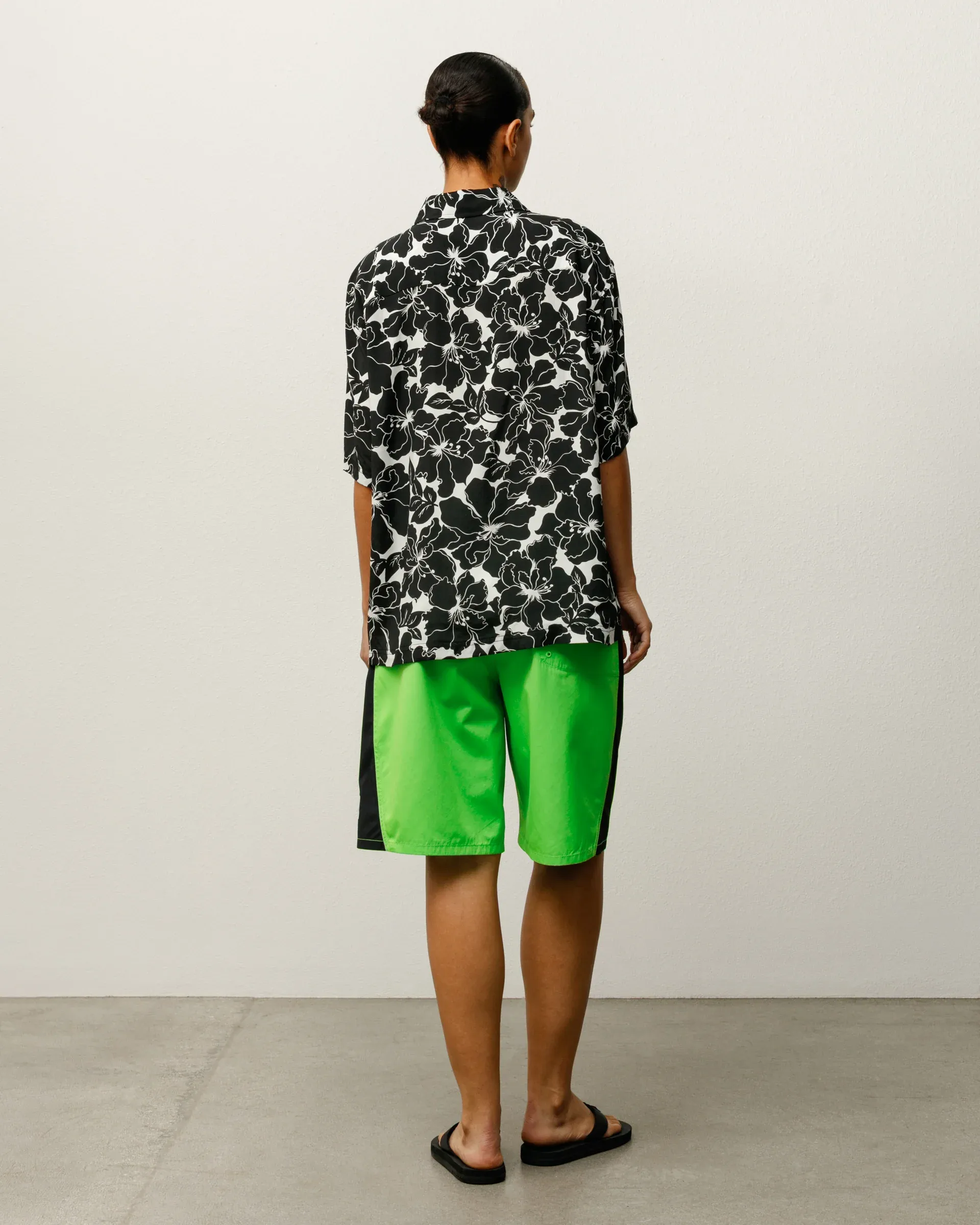 Stussy Floral Hawaiian Shirt, black - Image 5