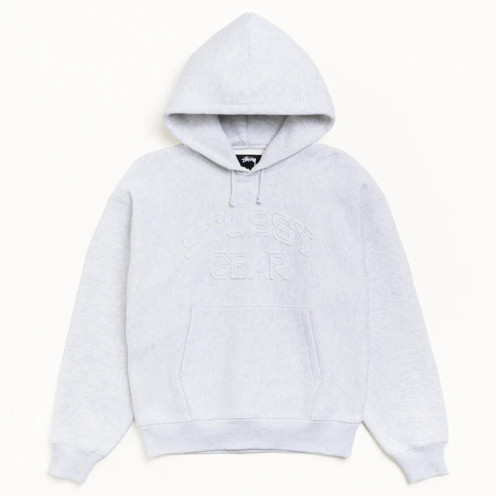 Stussy Gear Applique Hood, ash heather