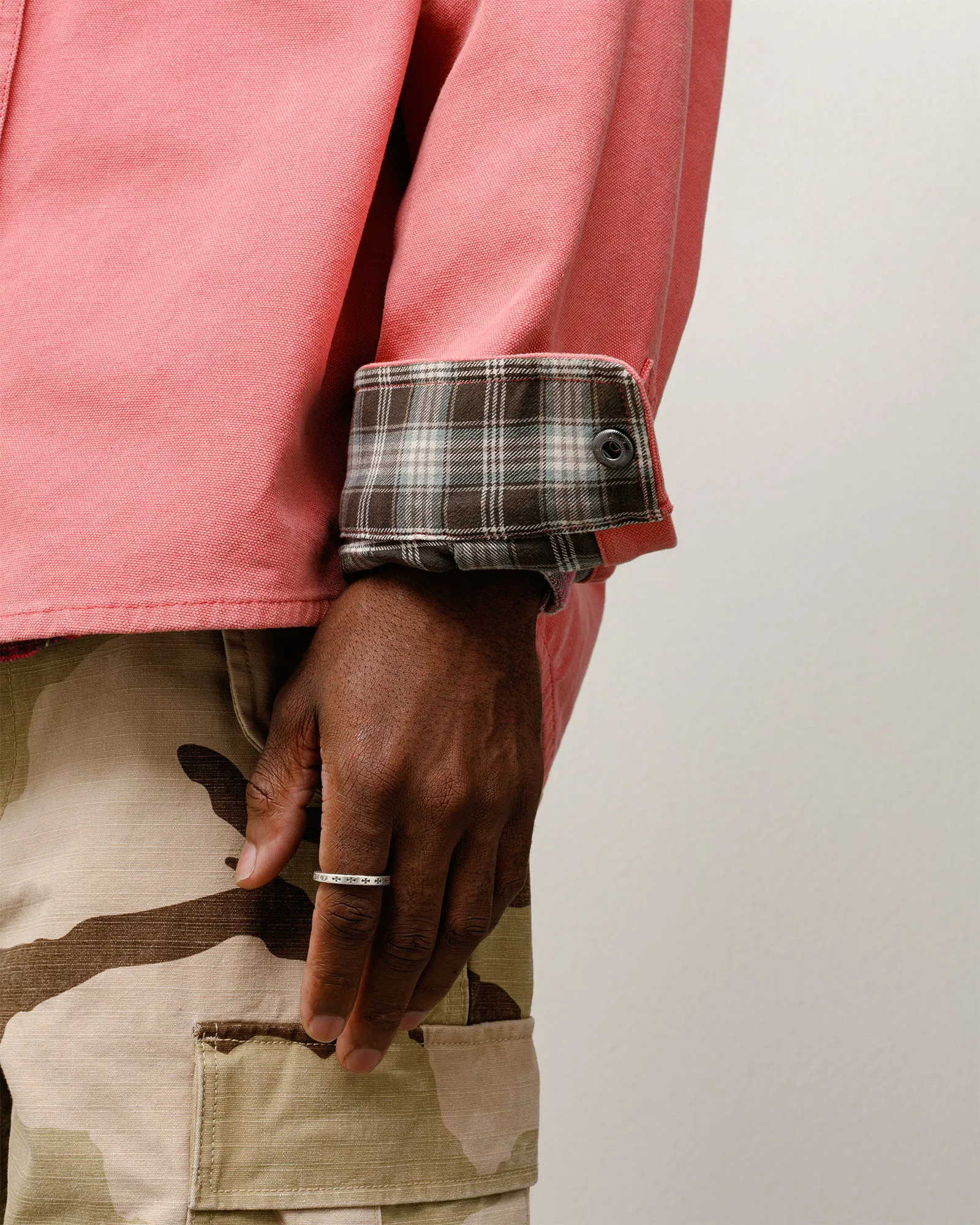 Stussy Heavy Washed Canvas Shirt, berry - Image 5