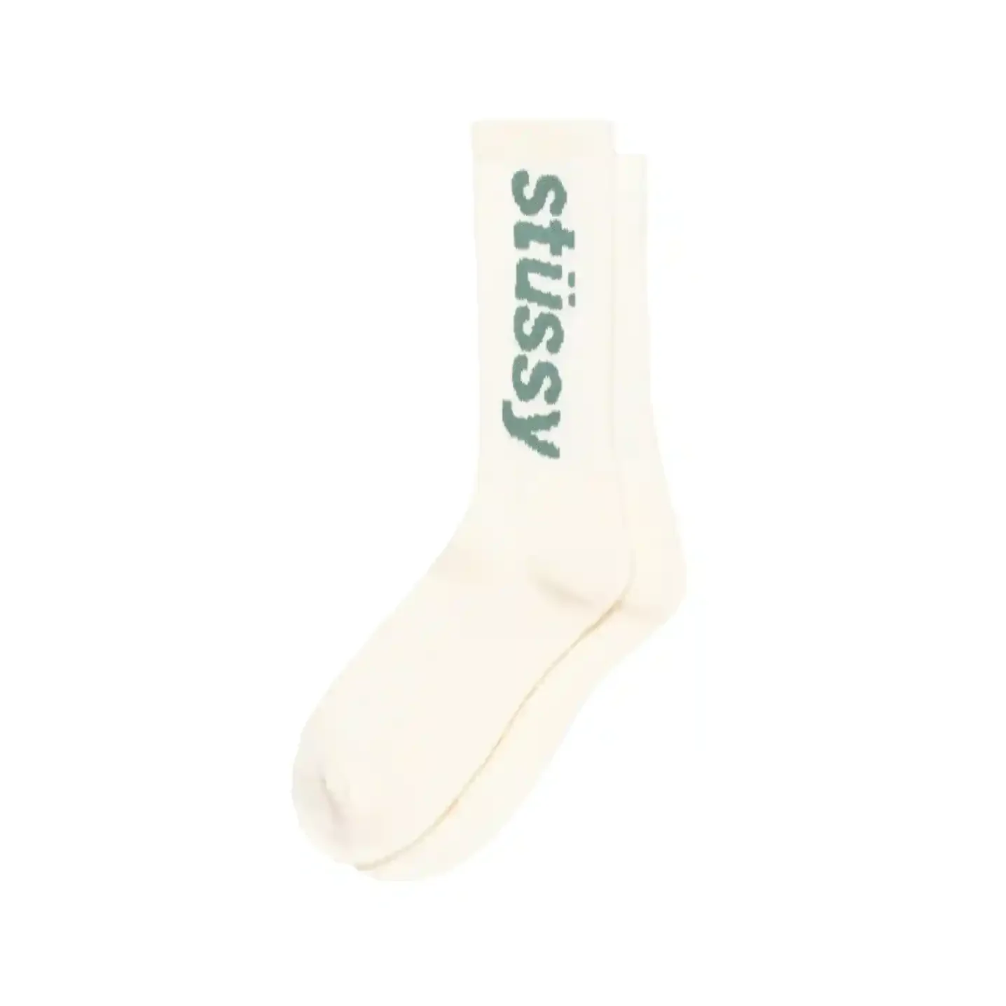 Stussy Helvetica Crew Socks, chiffon/stone