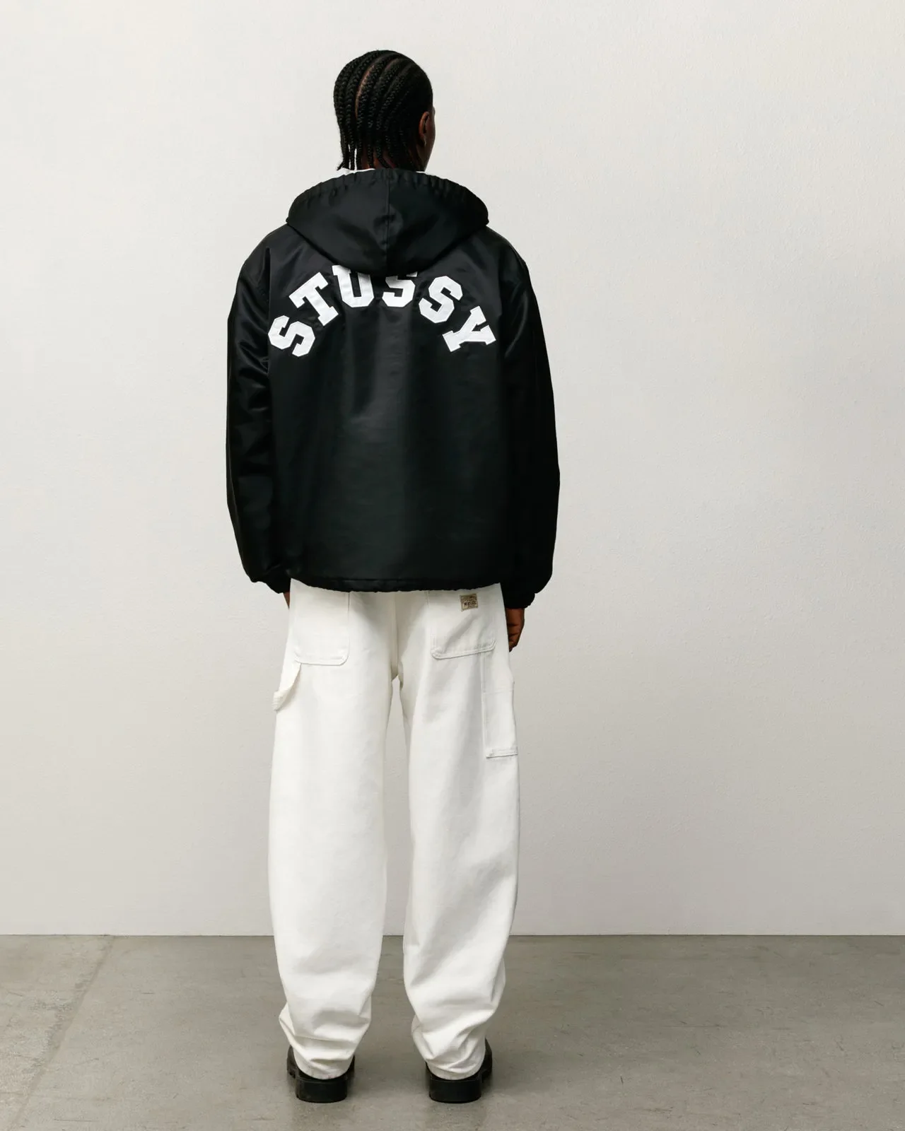 Stussy Hooded Coaches Jacket, black - Image 3