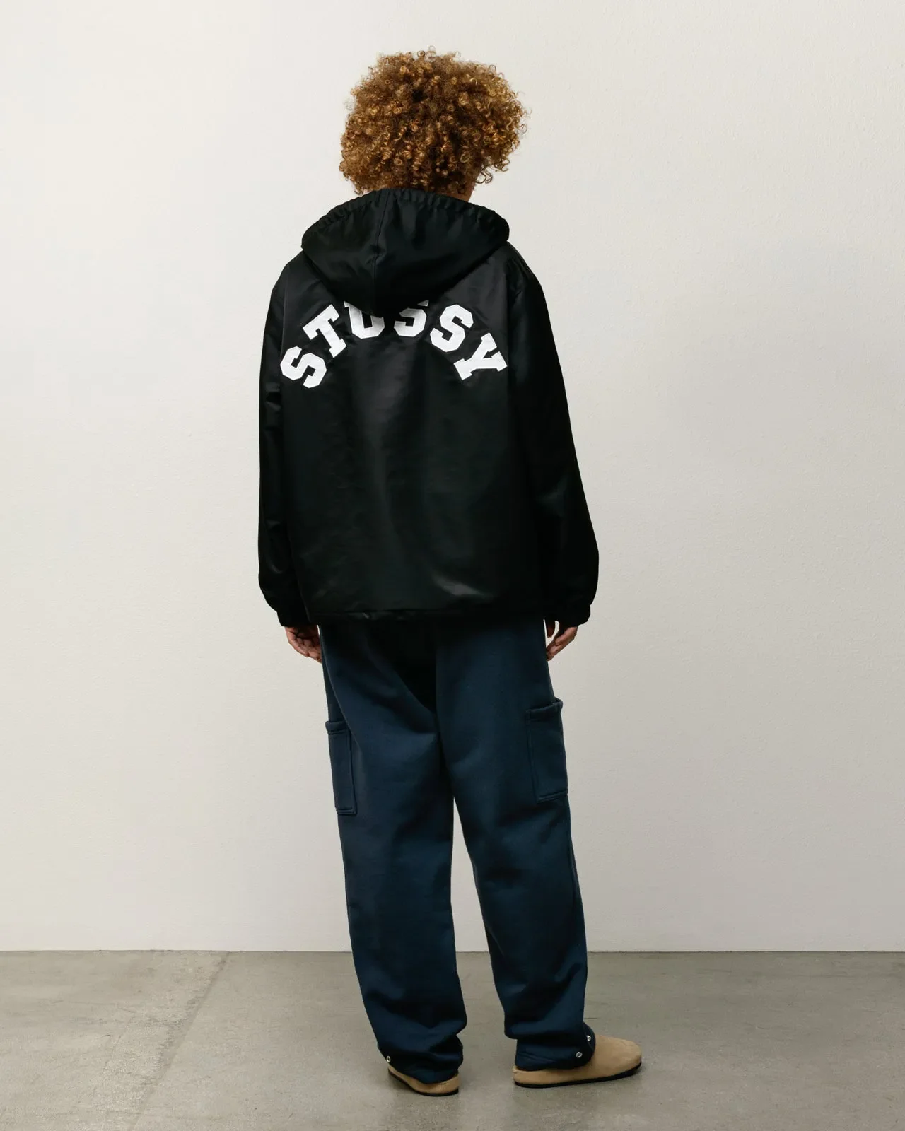 Stussy Hooded Coaches Jacket, black - Image 6