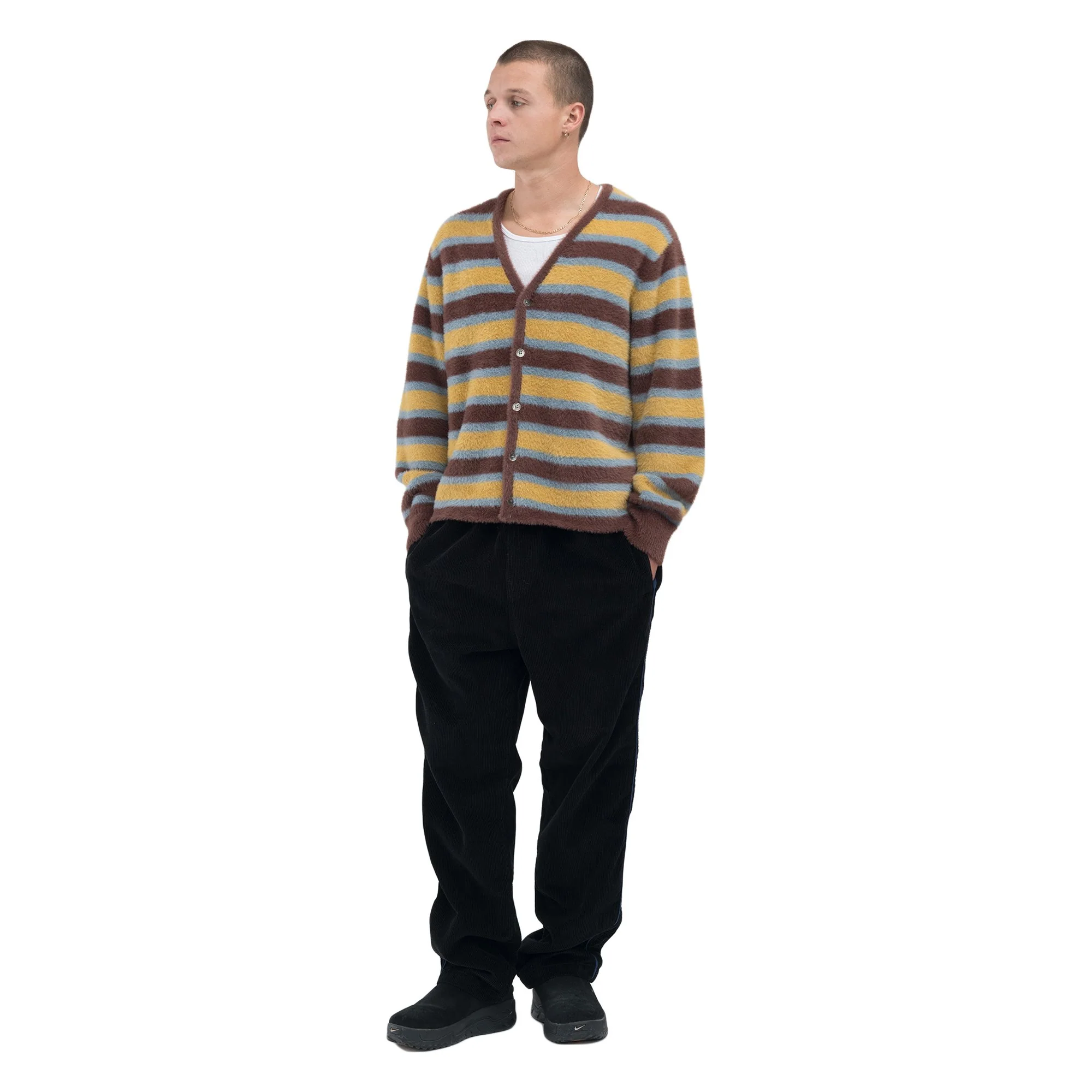Stussy Horizontal Stripe Cardigan - Image 3