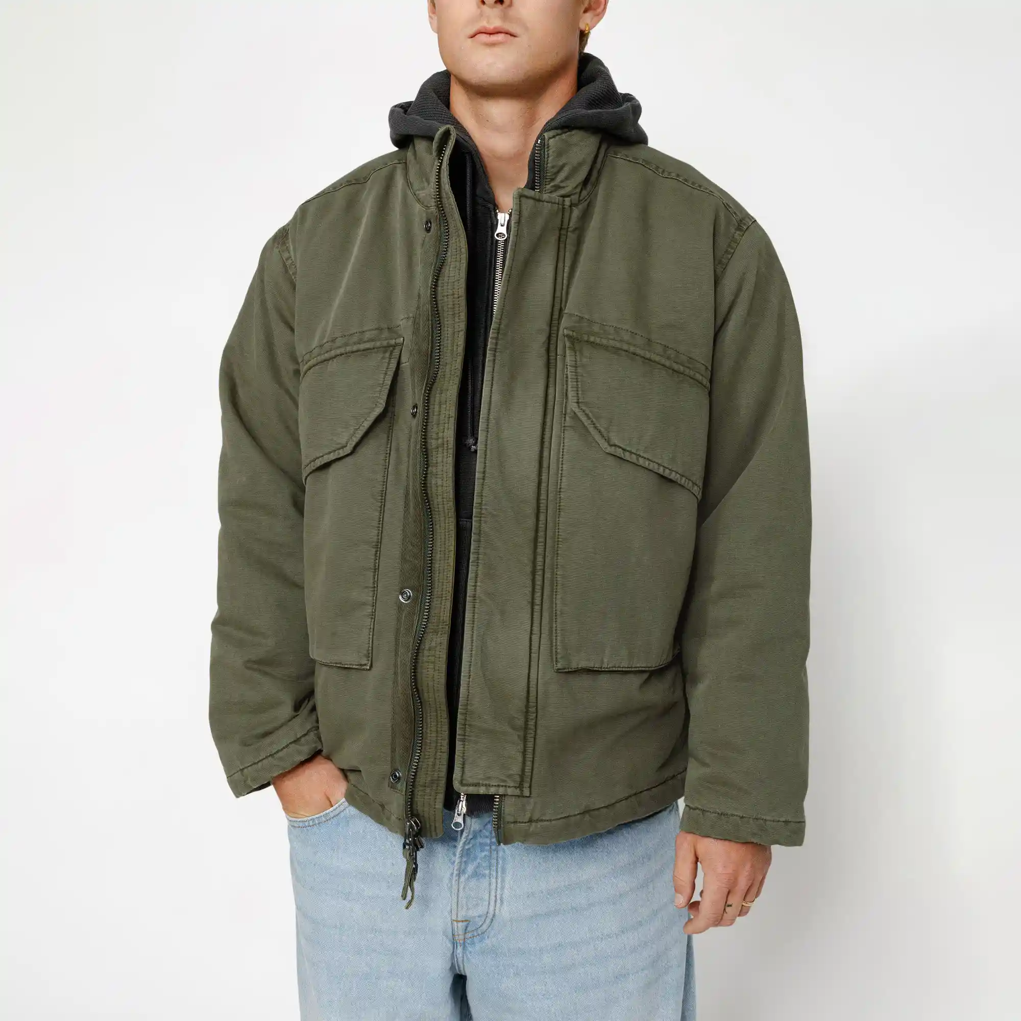 Stussy Insulated Field Jacket, olive - Image 4