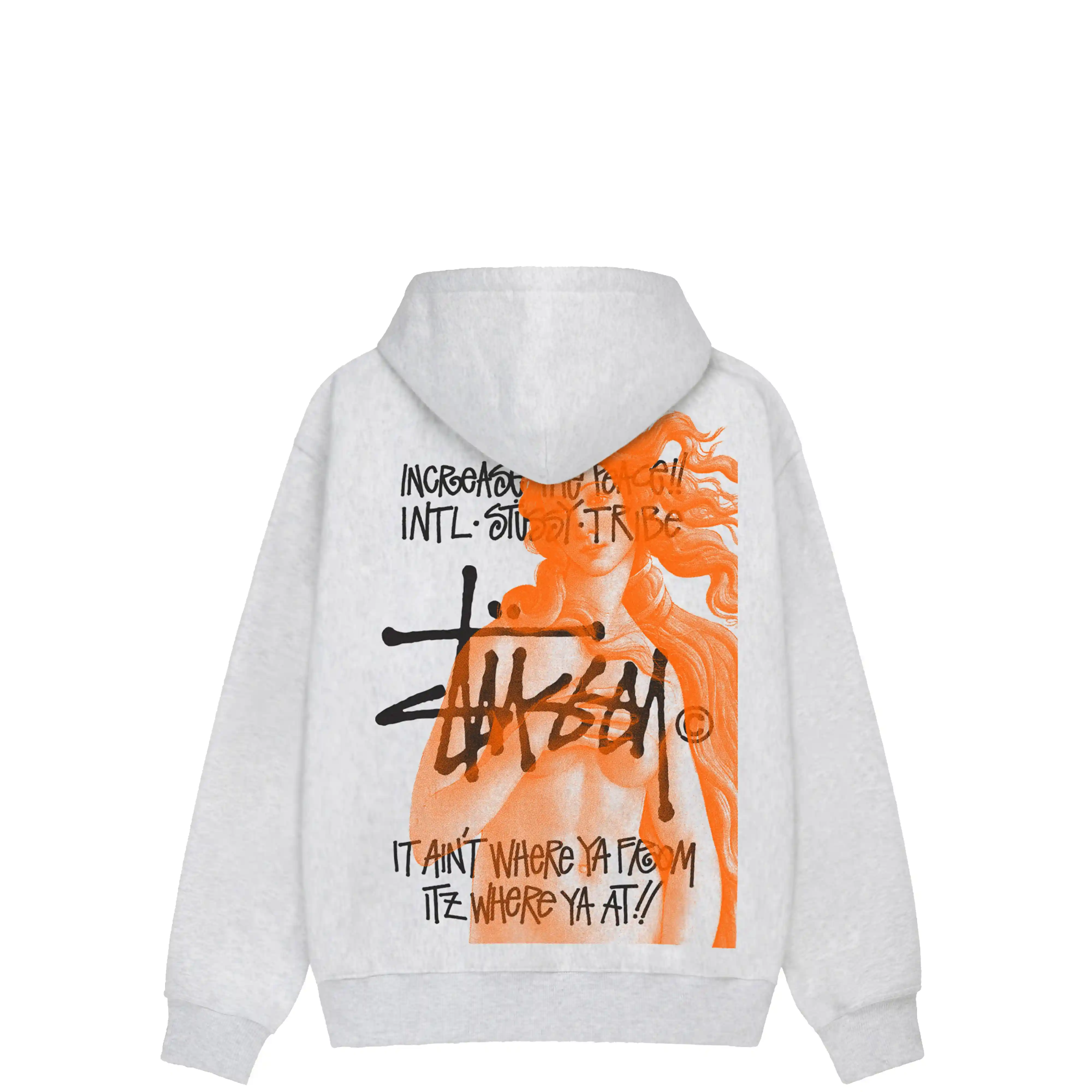 Stussy Ist Venus Zip Hood, ash heather