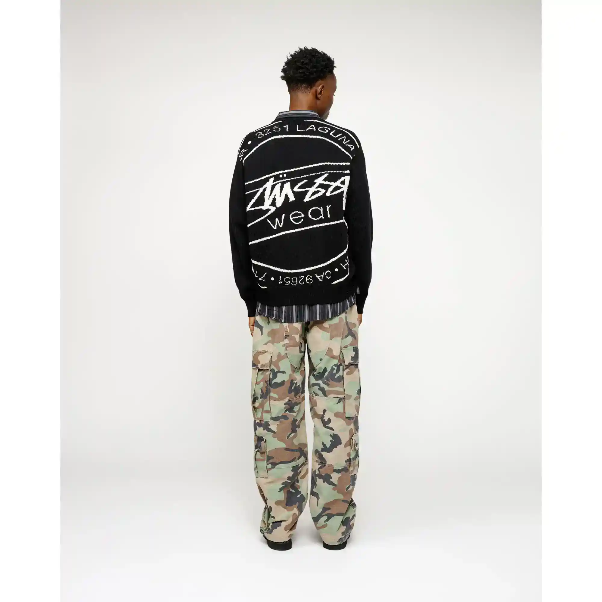 Stussy Laguna Icon Sweater, black - Image 3