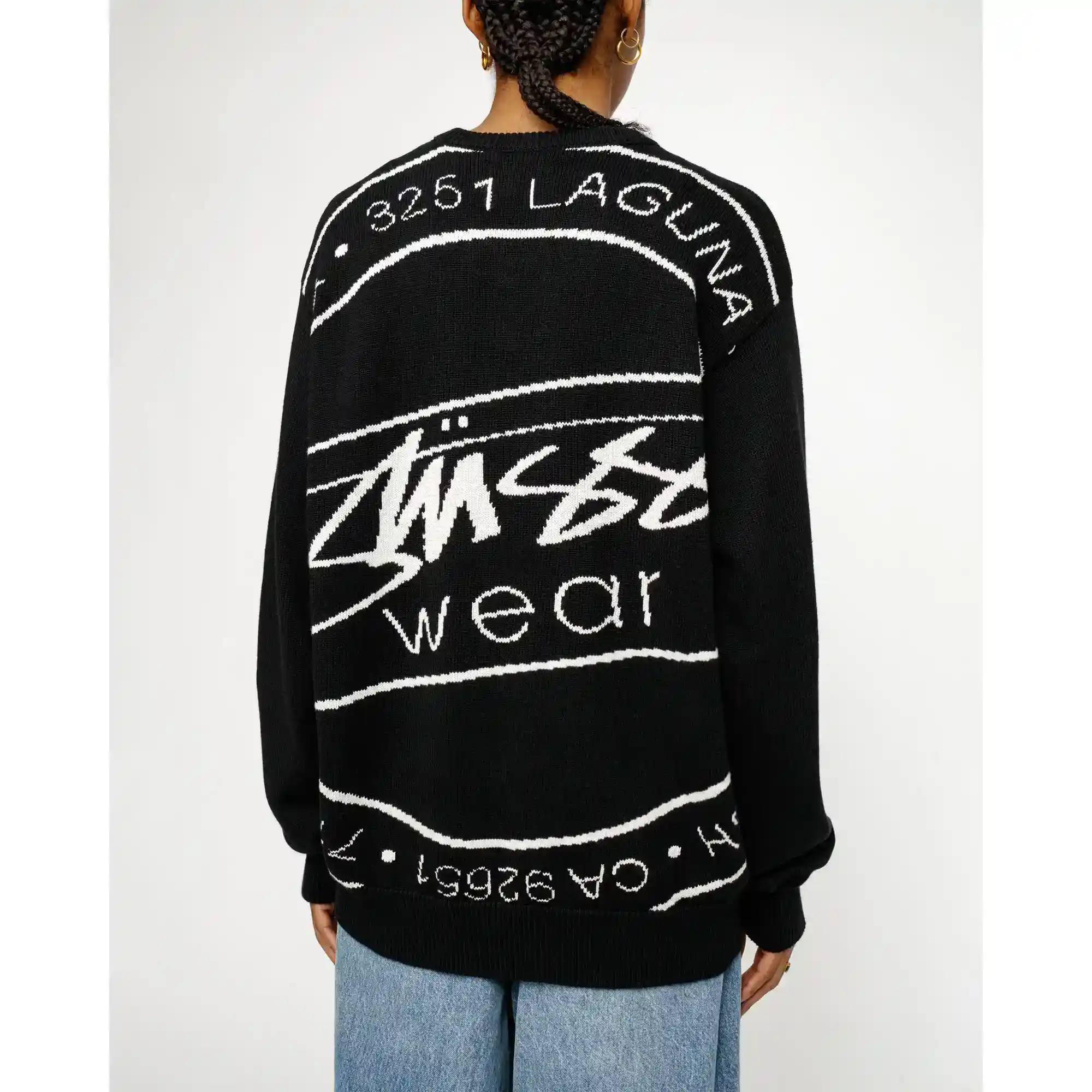 Stussy Laguna Icon Sweater, black - Image 6
