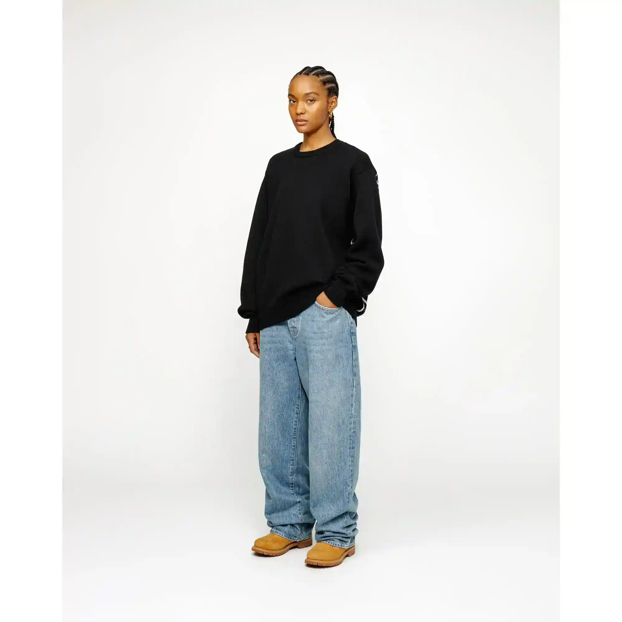 Stussy Laguna Icon Sweater, black - Image 8