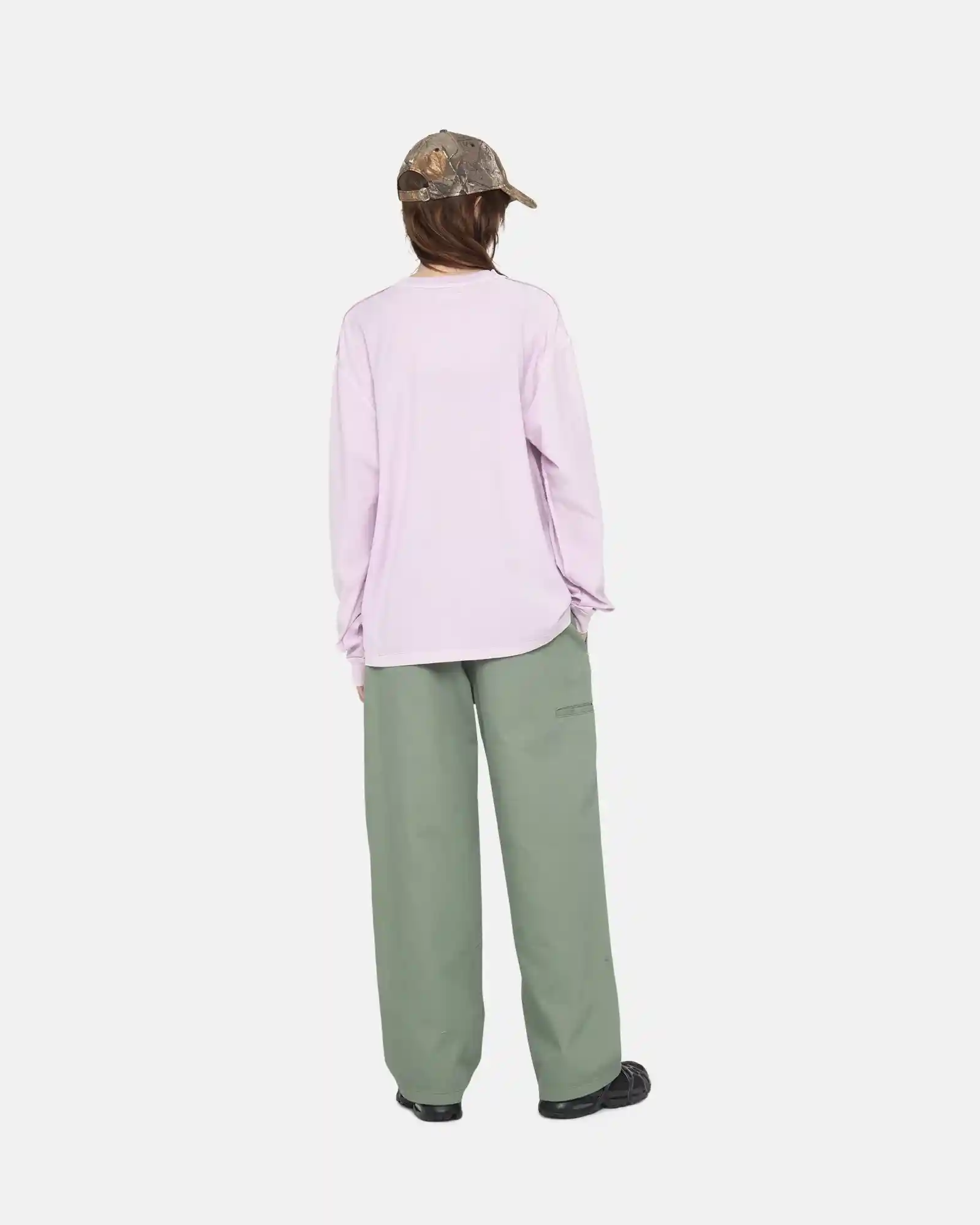 Stussy Lazy Long Sleeved Tee, lilac - Image 8