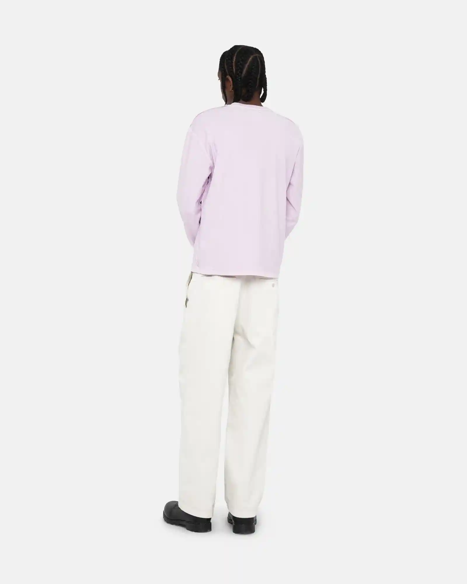 Stussy Lazy Long Sleeved Tee, lilac - Image 9