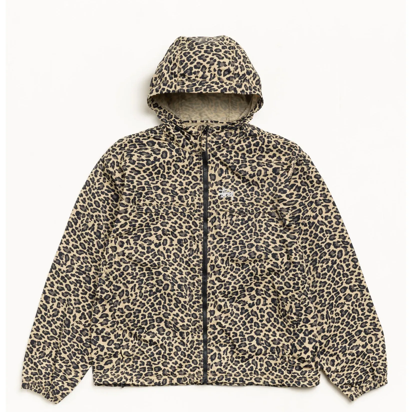 Stussy Lightweight Hooded Jacket, cheetah