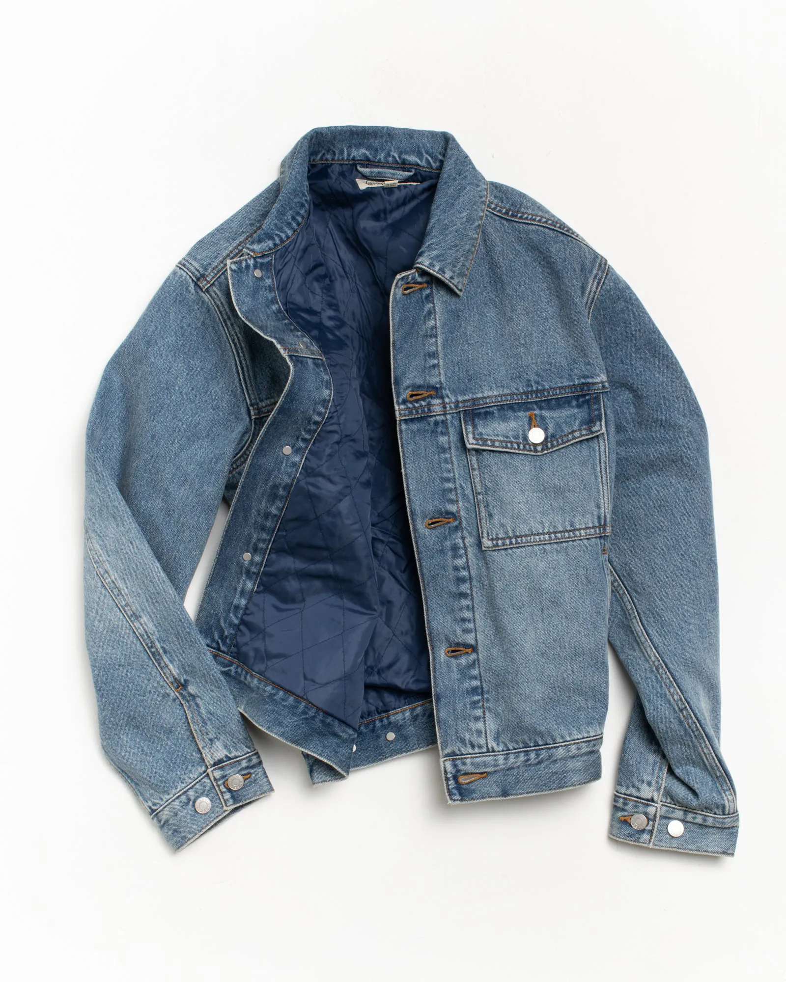 Stussy Lined Denim Trucker Jacket, indigo stone wash - Image 2