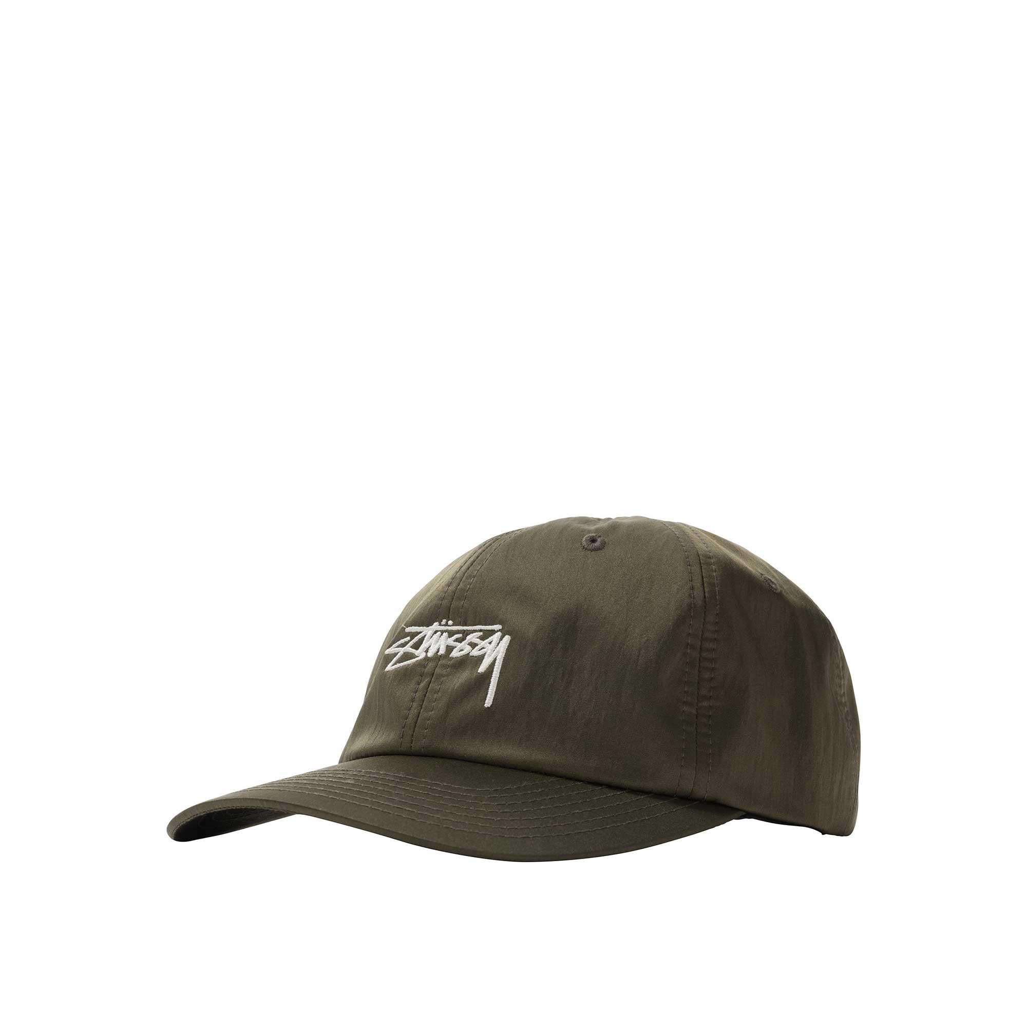 Stussy Lined Nylon Low Pro cap, green