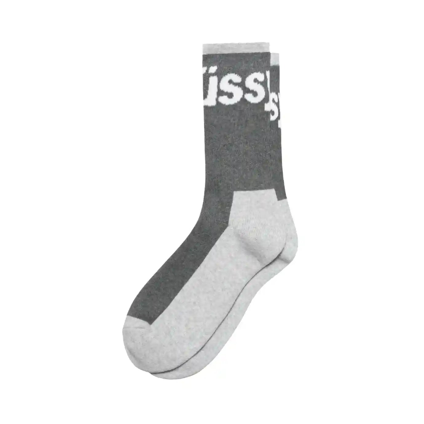 Stussy Logo Jacquard Trail Socks, charcoal