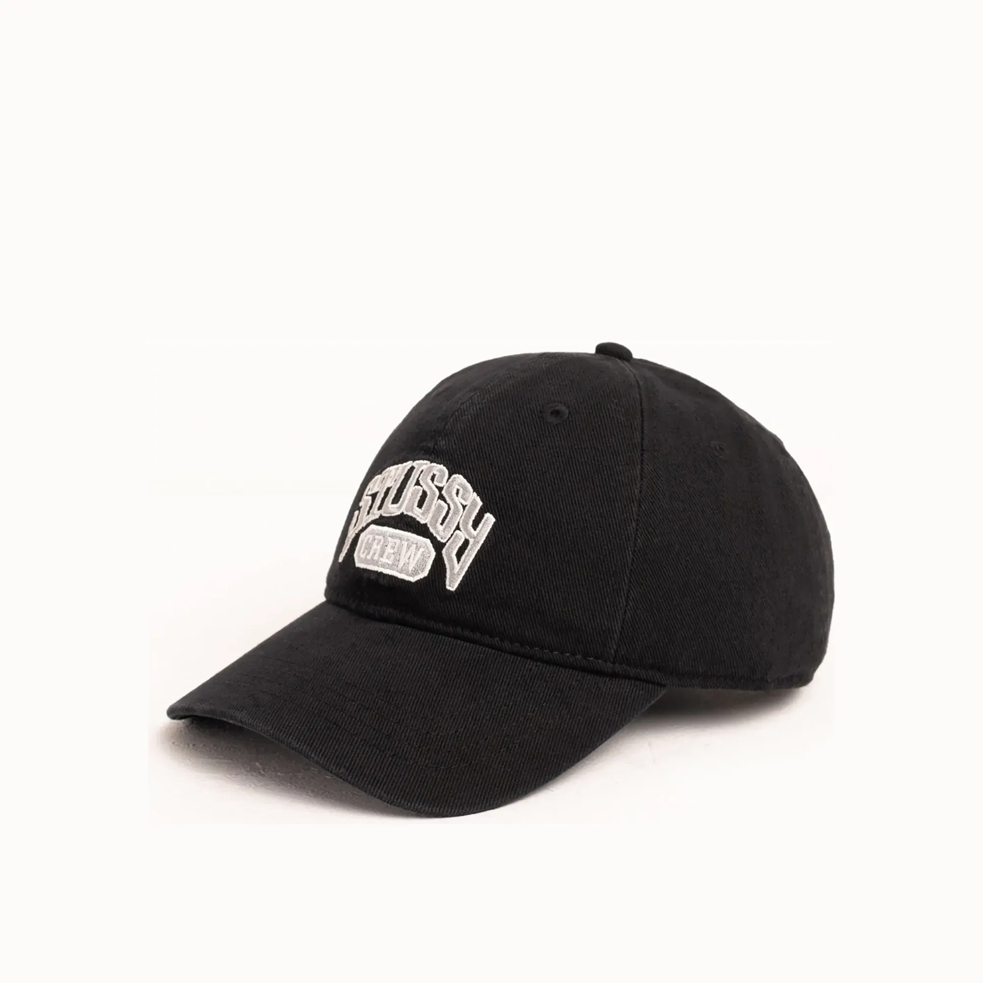 Stussy Low Profile Crew Strapback, black