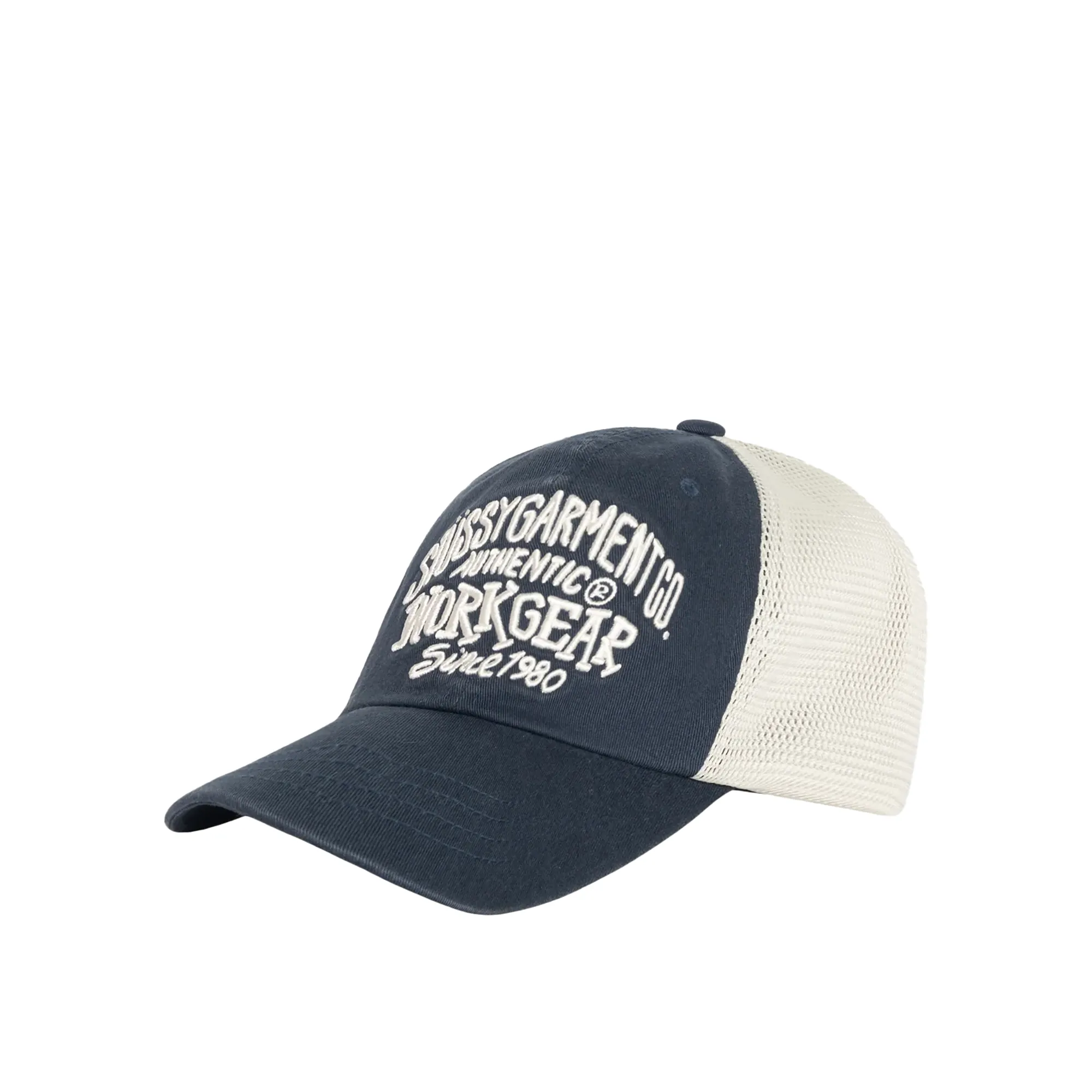 Stussy Low Profile Workgear Strapback Cap, navy