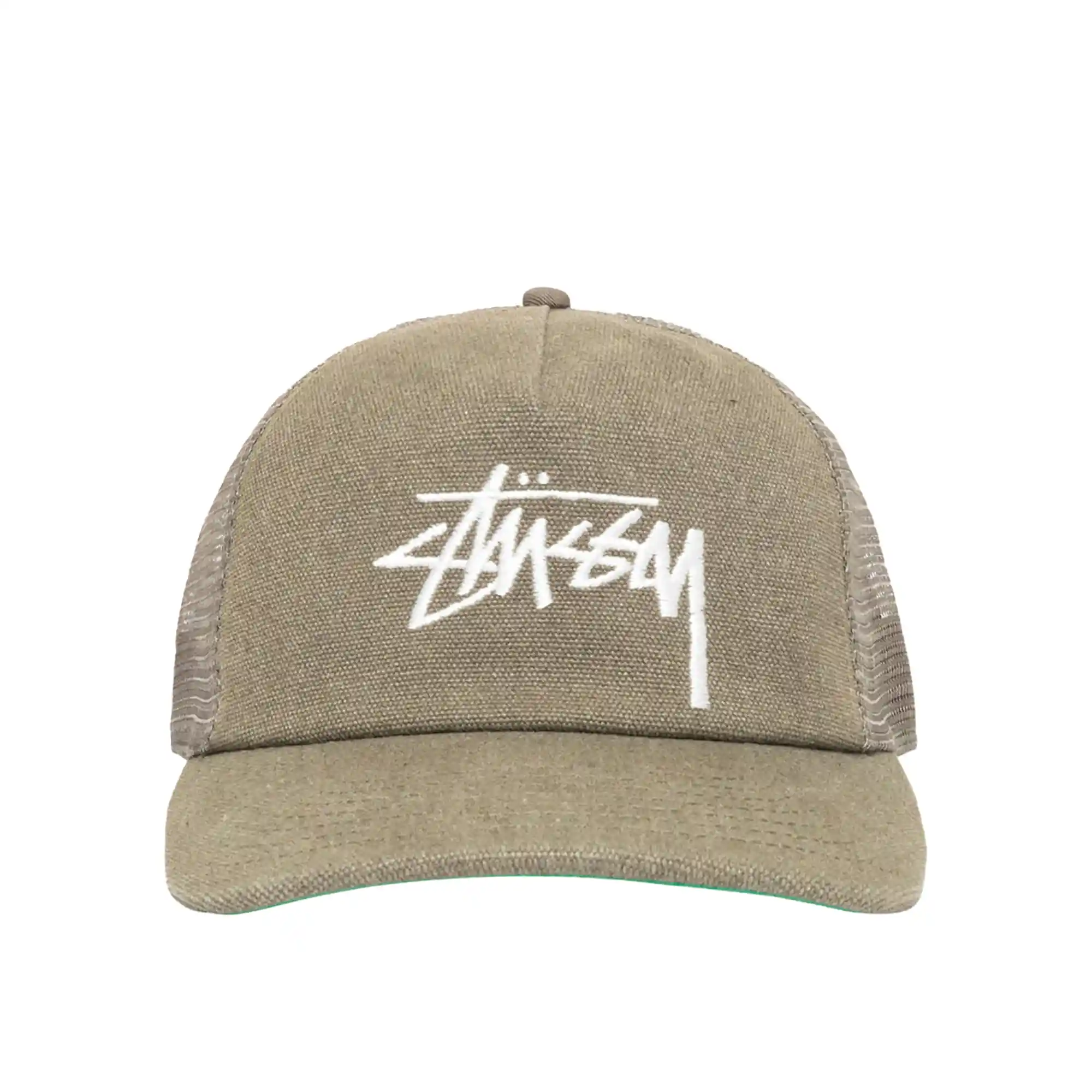 Stussy Md Big Stock Mesh Cap Ball Cap, army green - Image 3