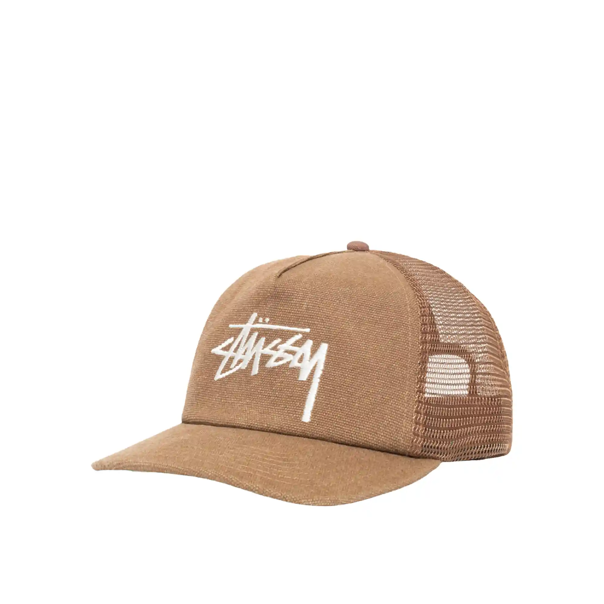 Stussy Md Big Stock Mesh Cap Ball Cap, brown