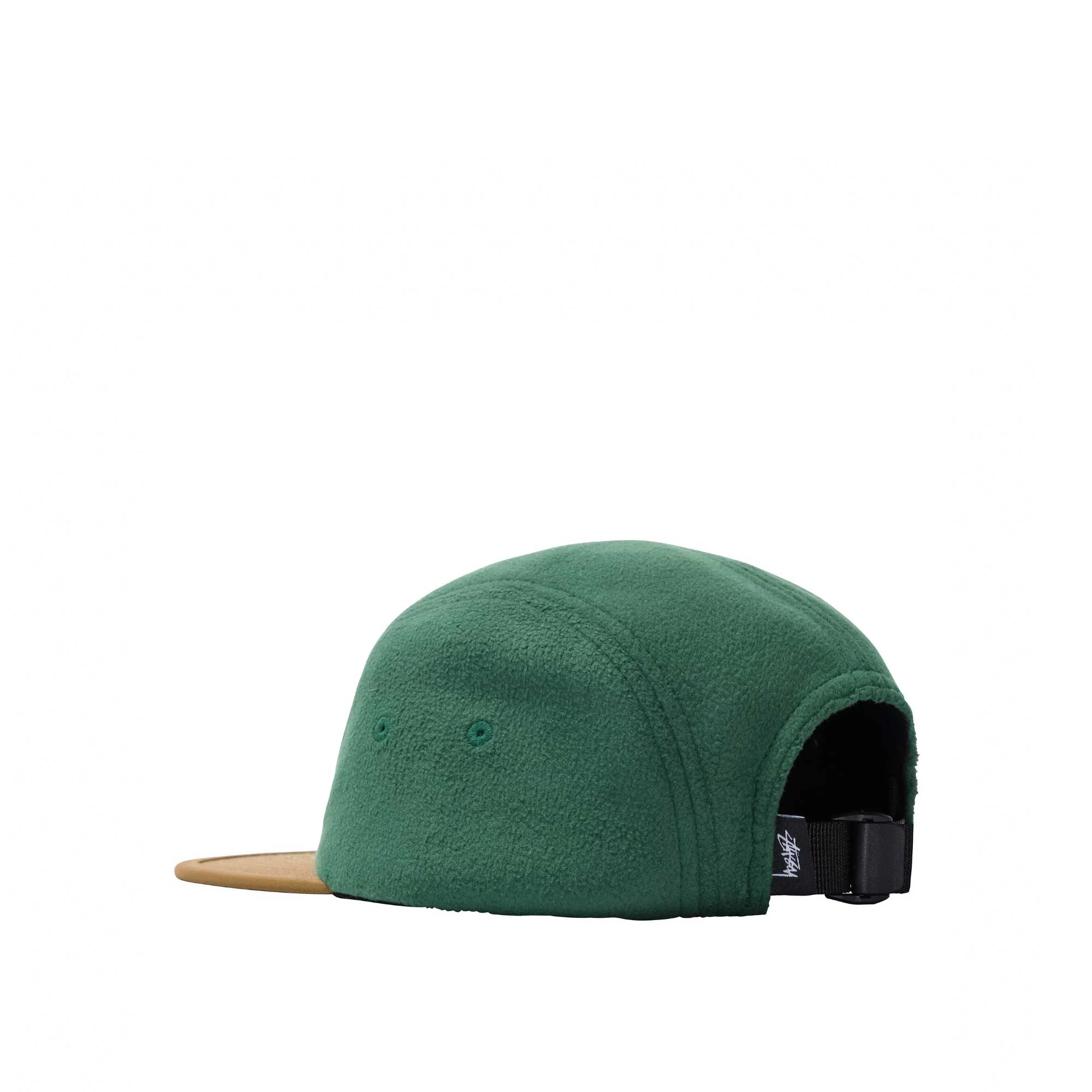 Stussy Mens Fleece Nylon Mix Camp cap, green - Image 2