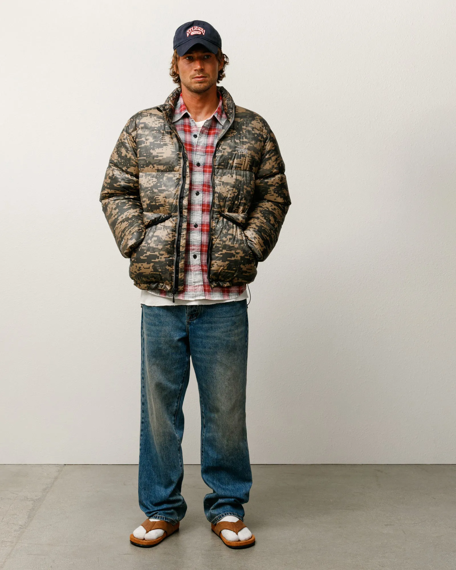 Stussy Micro Ripstop Mock Down Jacket, digi camo - Image 3