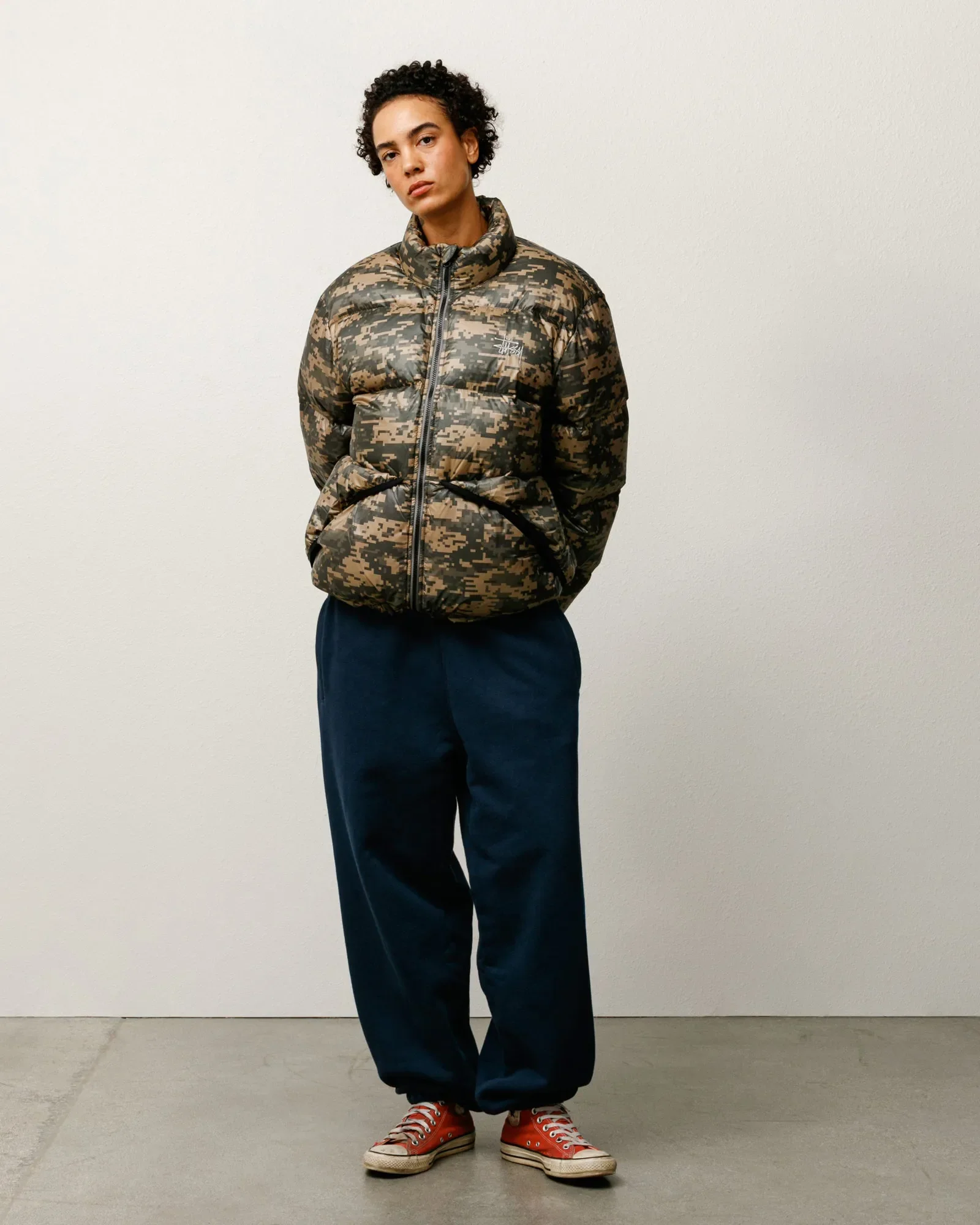 Stussy Micro Ripstop Mock Down Jacket, digi camo - Image 4