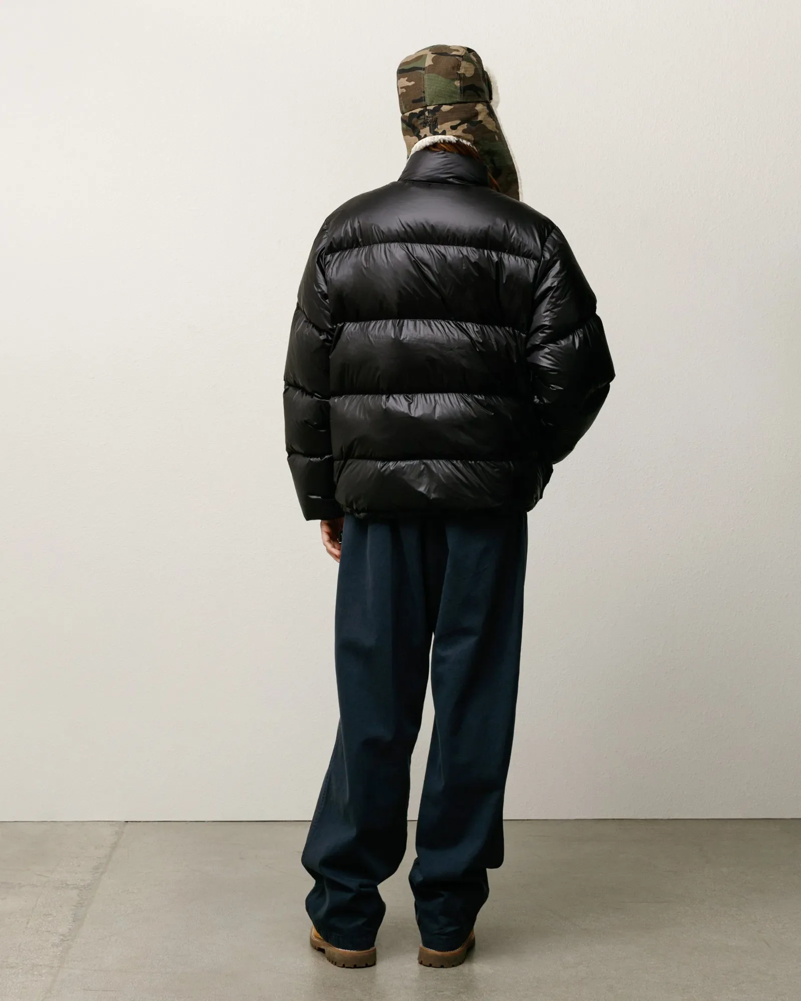 Stussy Micro Ripstop Mock Down Jacket, jet black - Image 5