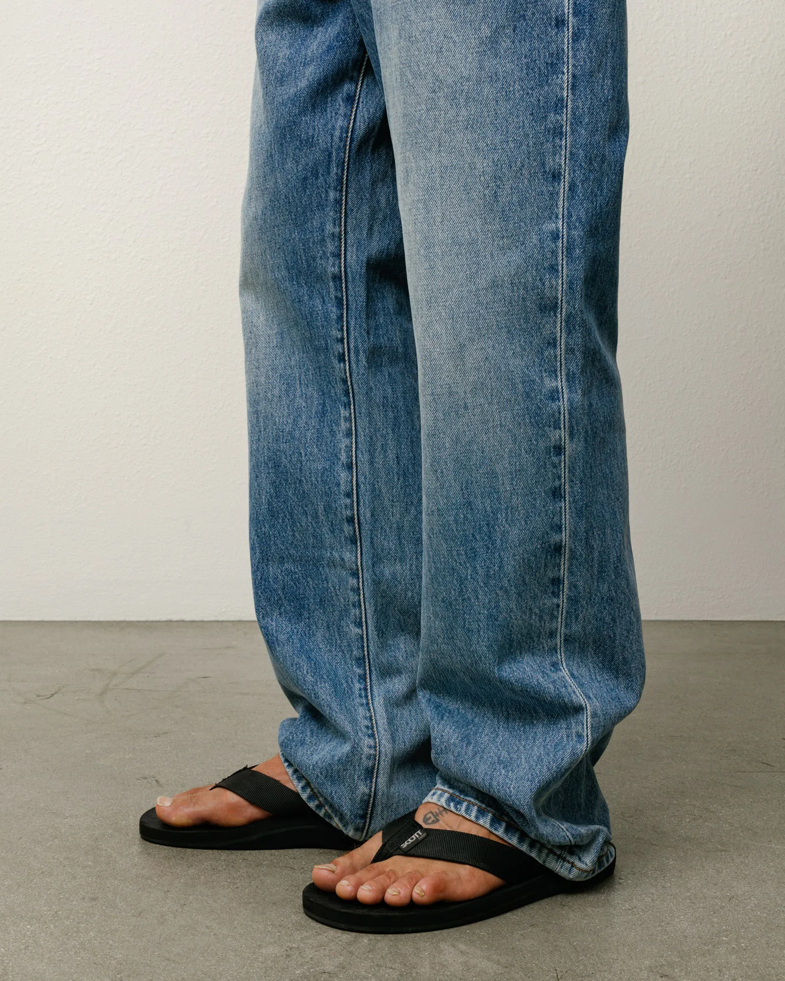 Stussy New Classic Jean Denim, indigo stone wash - Image 3