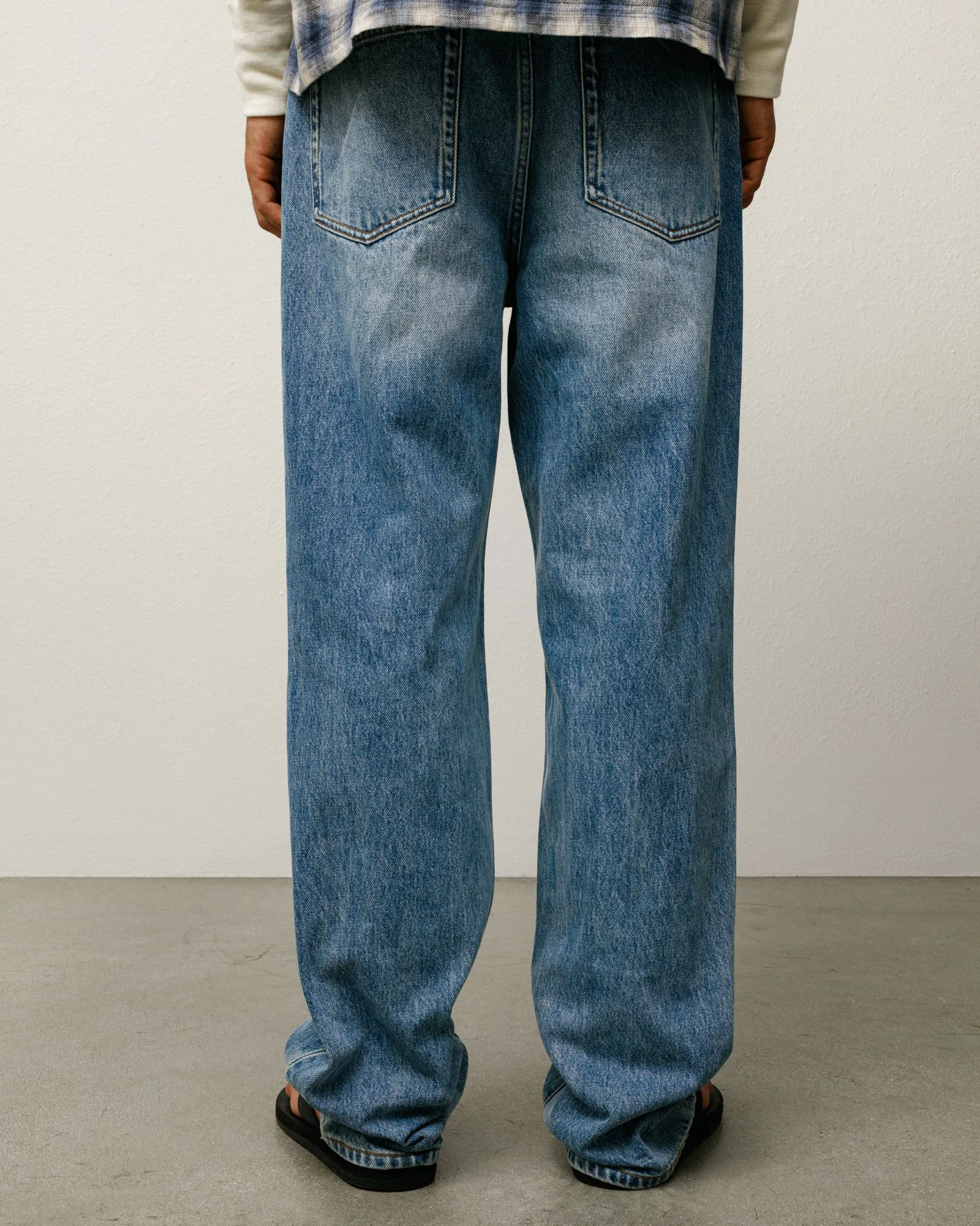 Stussy New Classic Jean Denim, indigo stone wash - Image 4