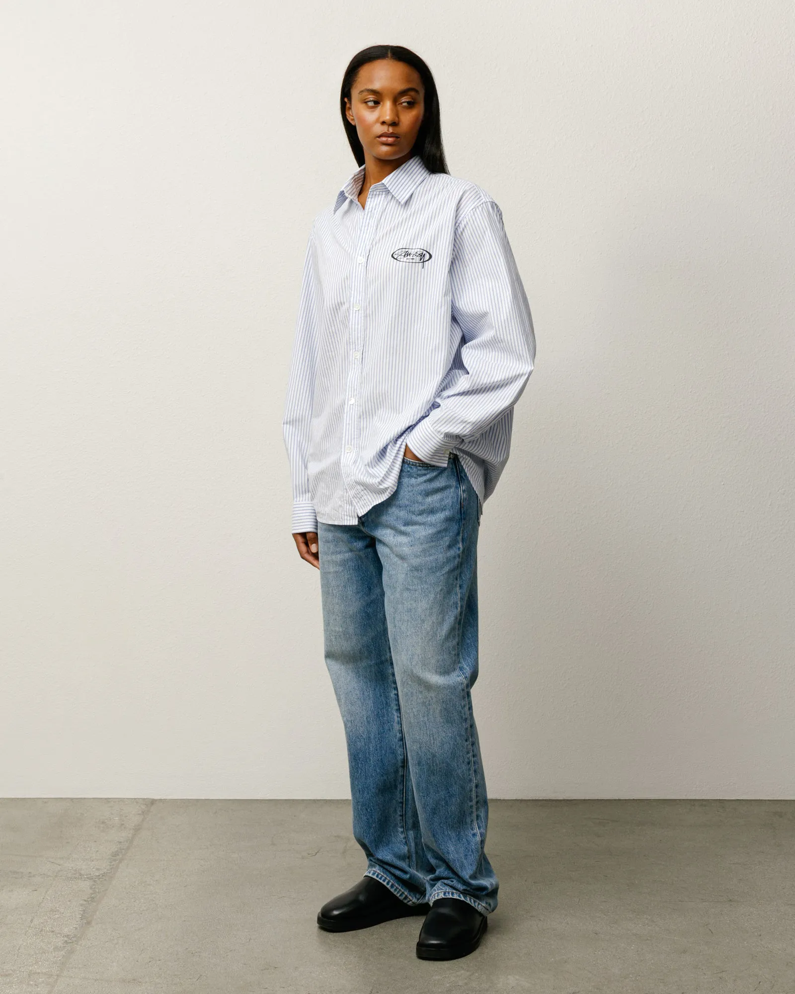 Stussy New Classic Jean Denim, indigo stone wash - Image 7