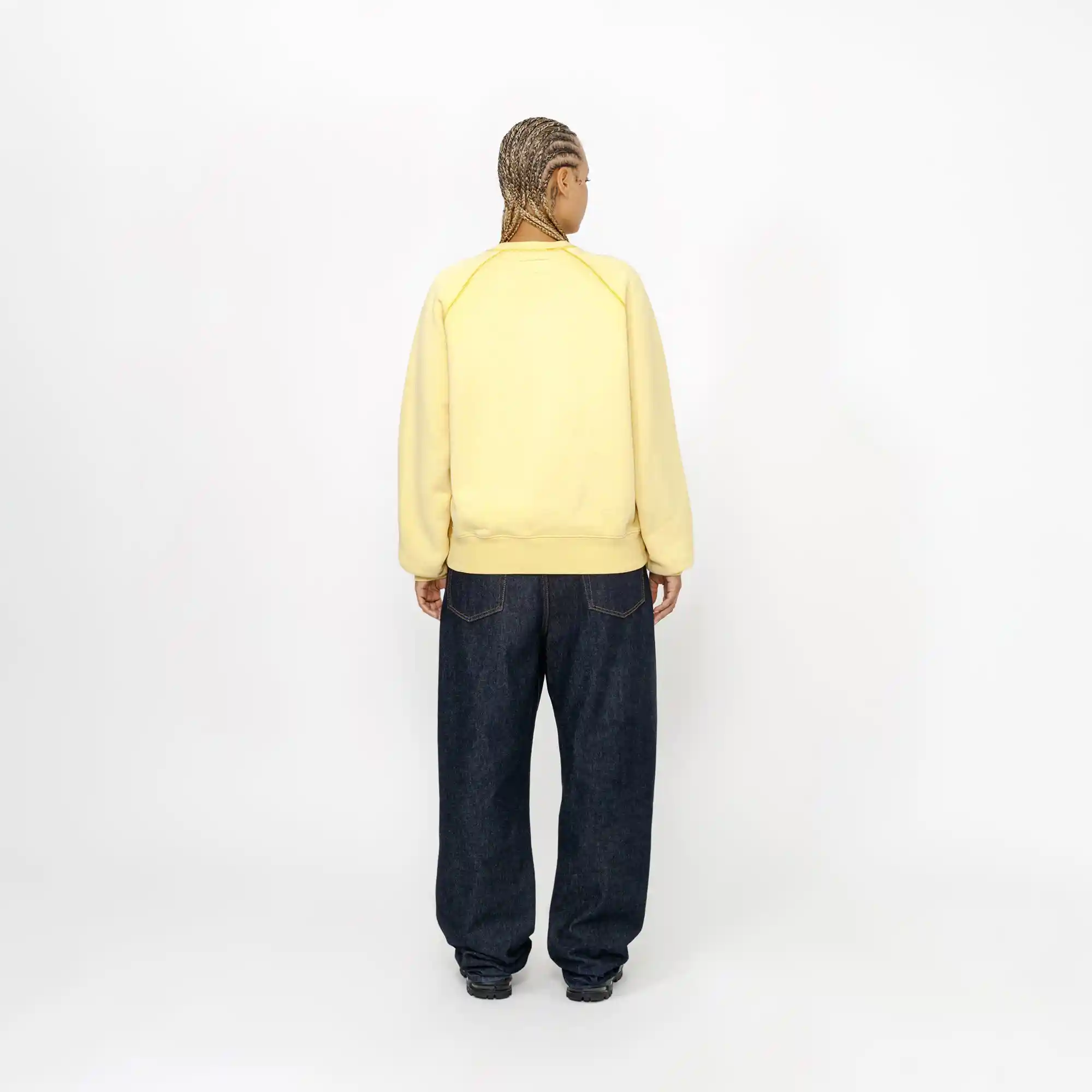 Stussy Overlock Varsity Raglan Crew, honey - Image 4