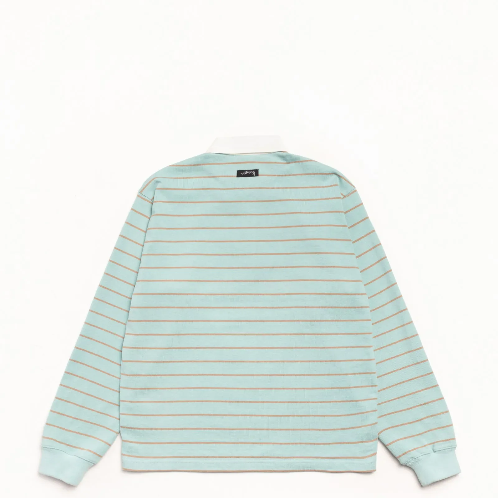 Stussy Pin Striped Rugby Shirt, blue - Image 7