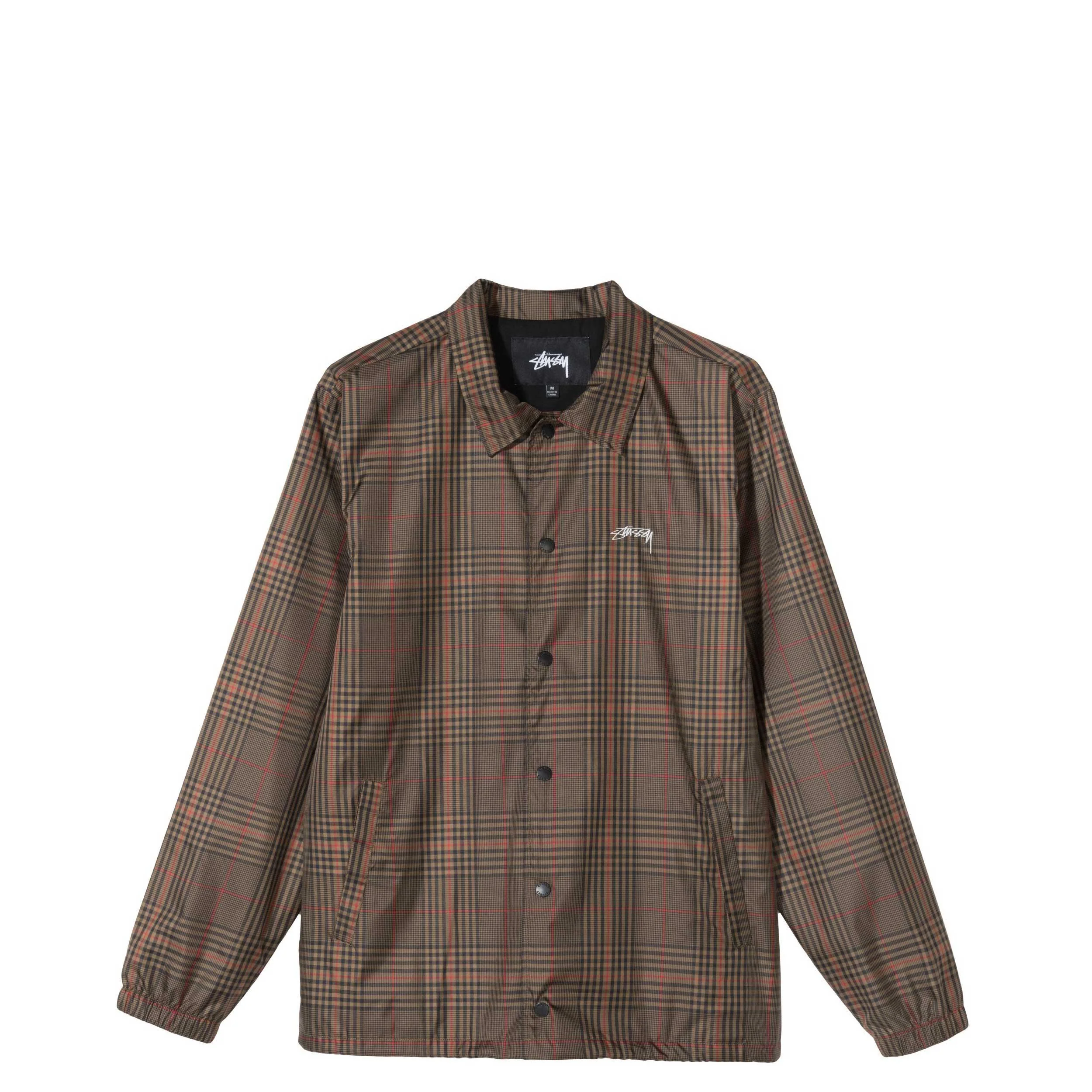 Stussy Plaid Coach Jacket
