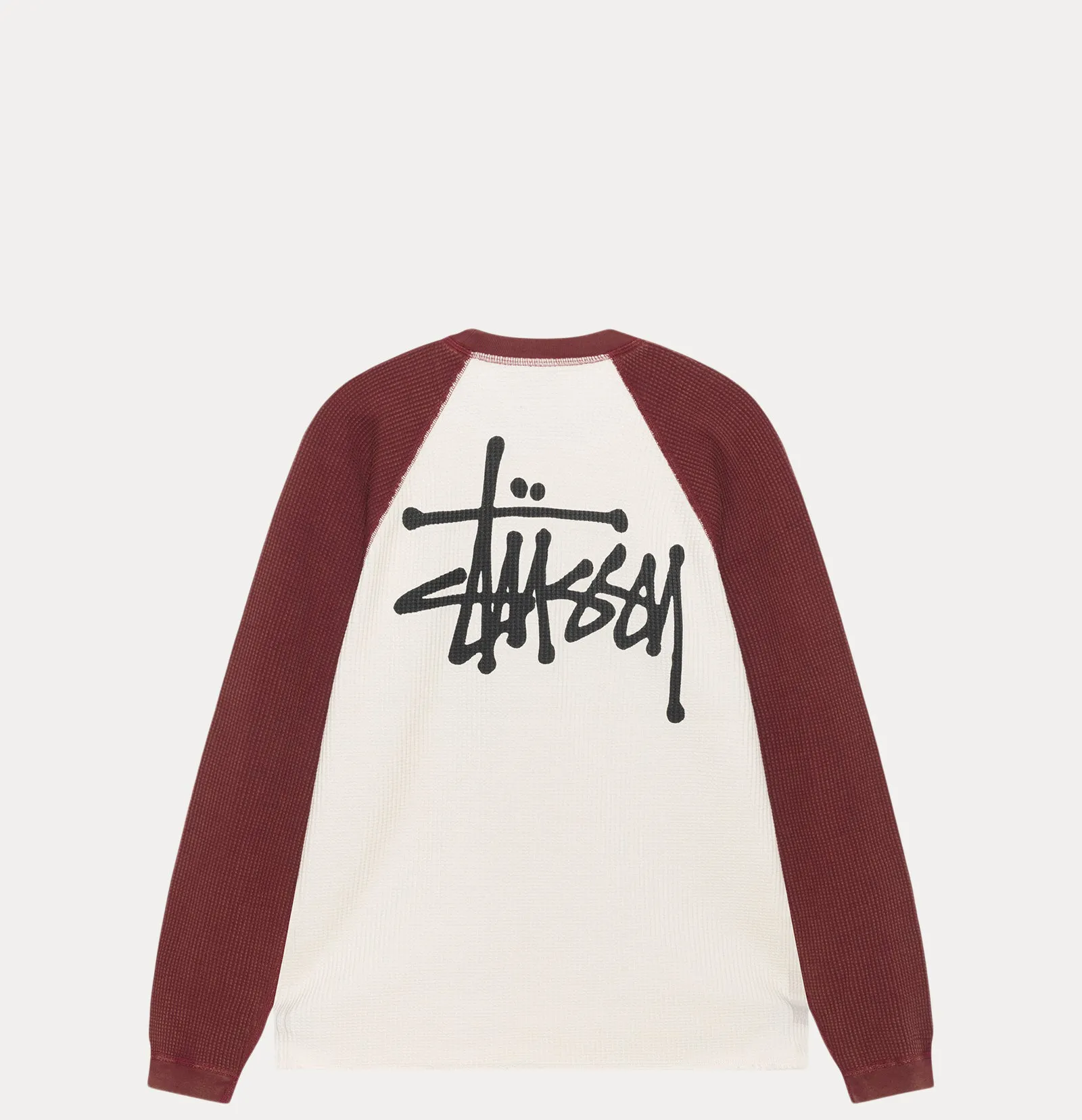 Stussy Raglan Thermal 2 Tone, off white - Image 2
