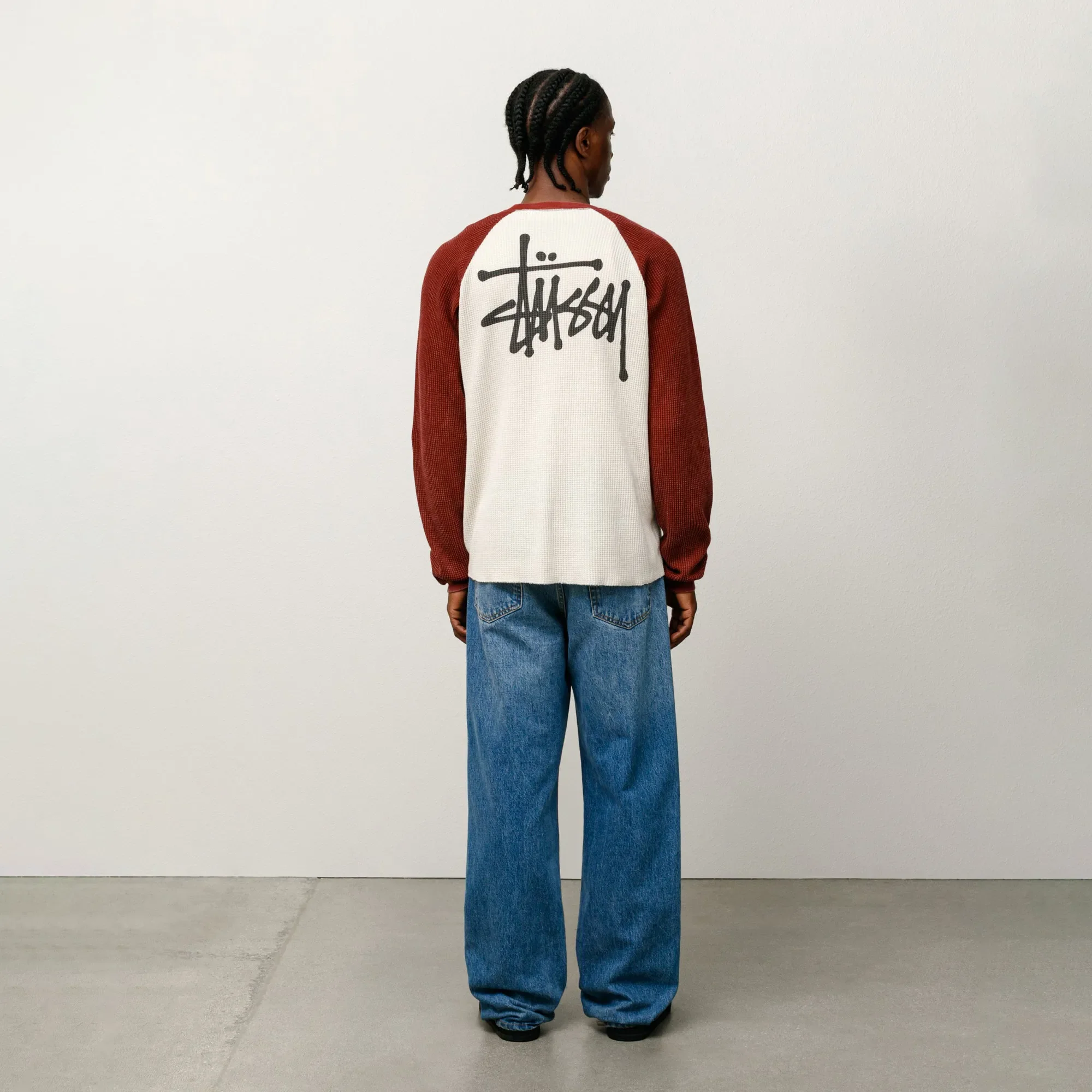 Stussy Raglan Thermal 2 Tone, off white - Image 5