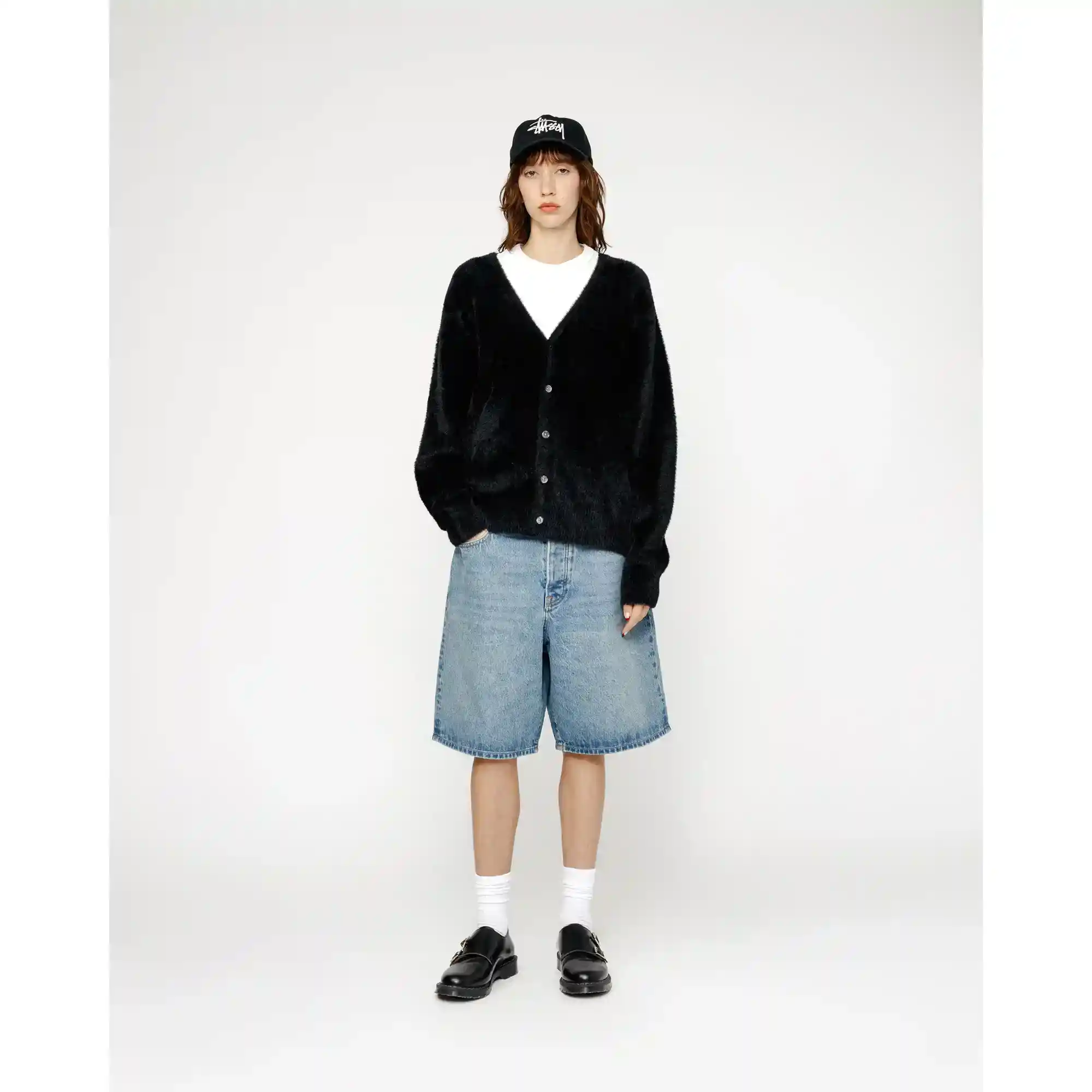 Stussy Shaggy Cardigan, black - Image 2
