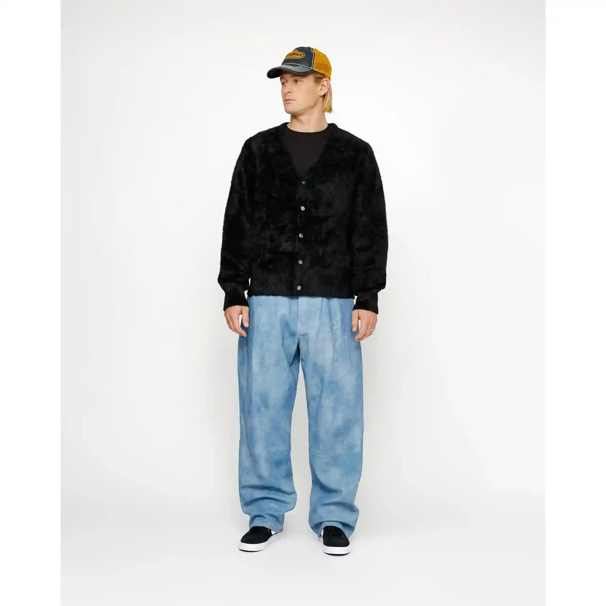 Stussy Shaggy Cardigan, black - Image 4
