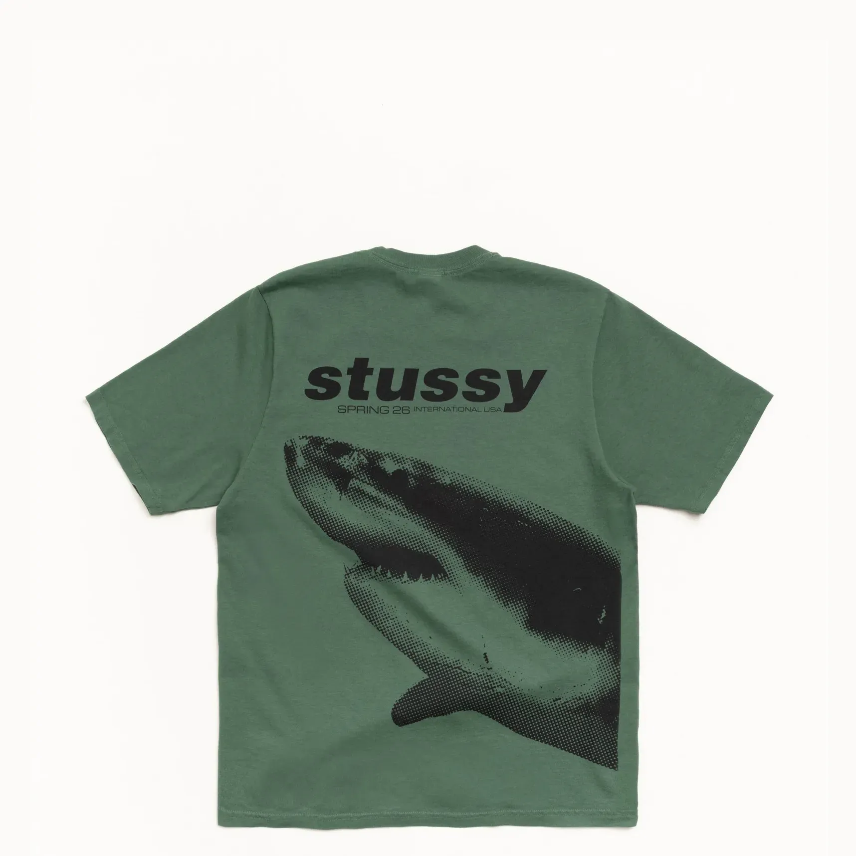 Stussy Shark Pigment Dyed Tee, pine