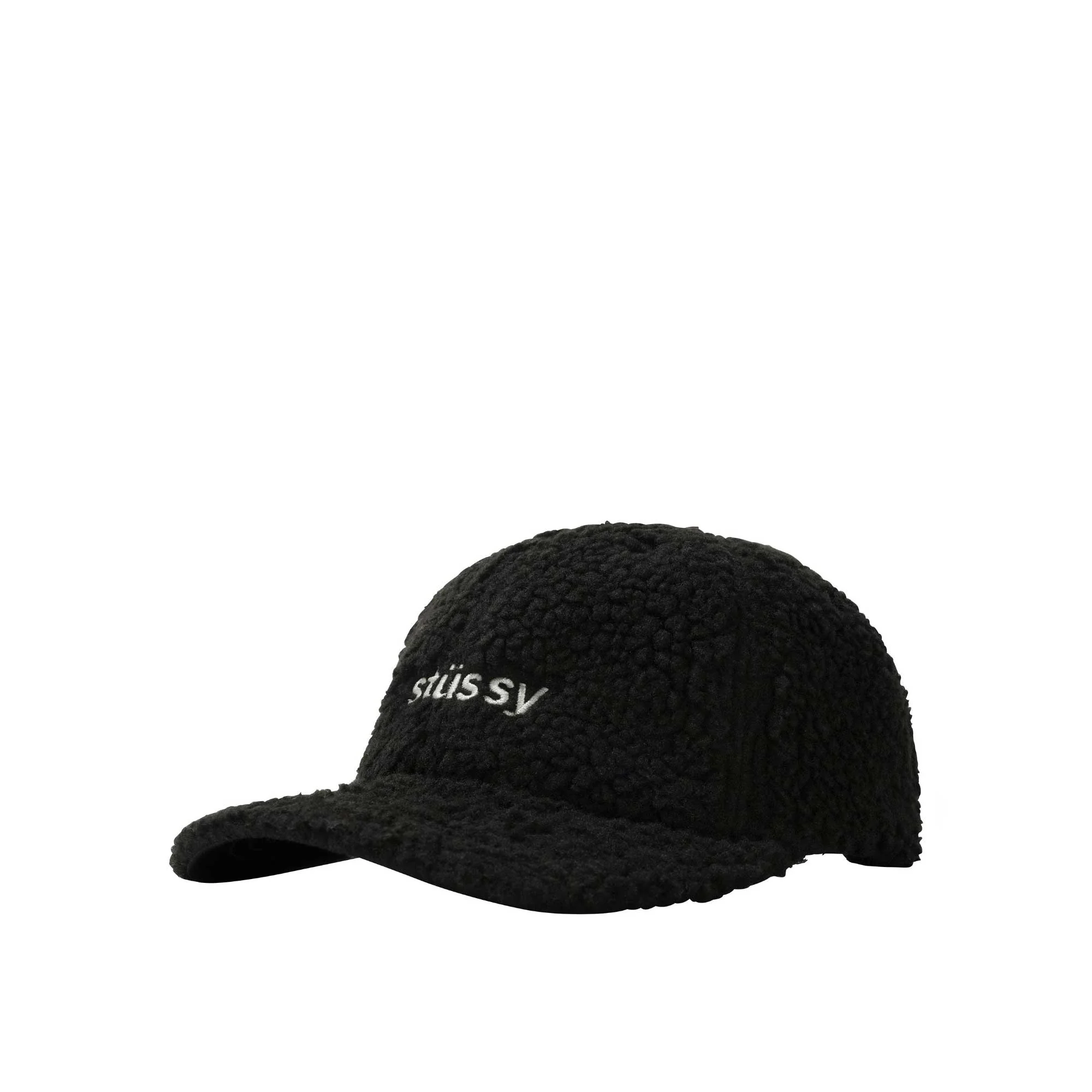 Stussy Sherpa Fleece Low Pro Cap, black