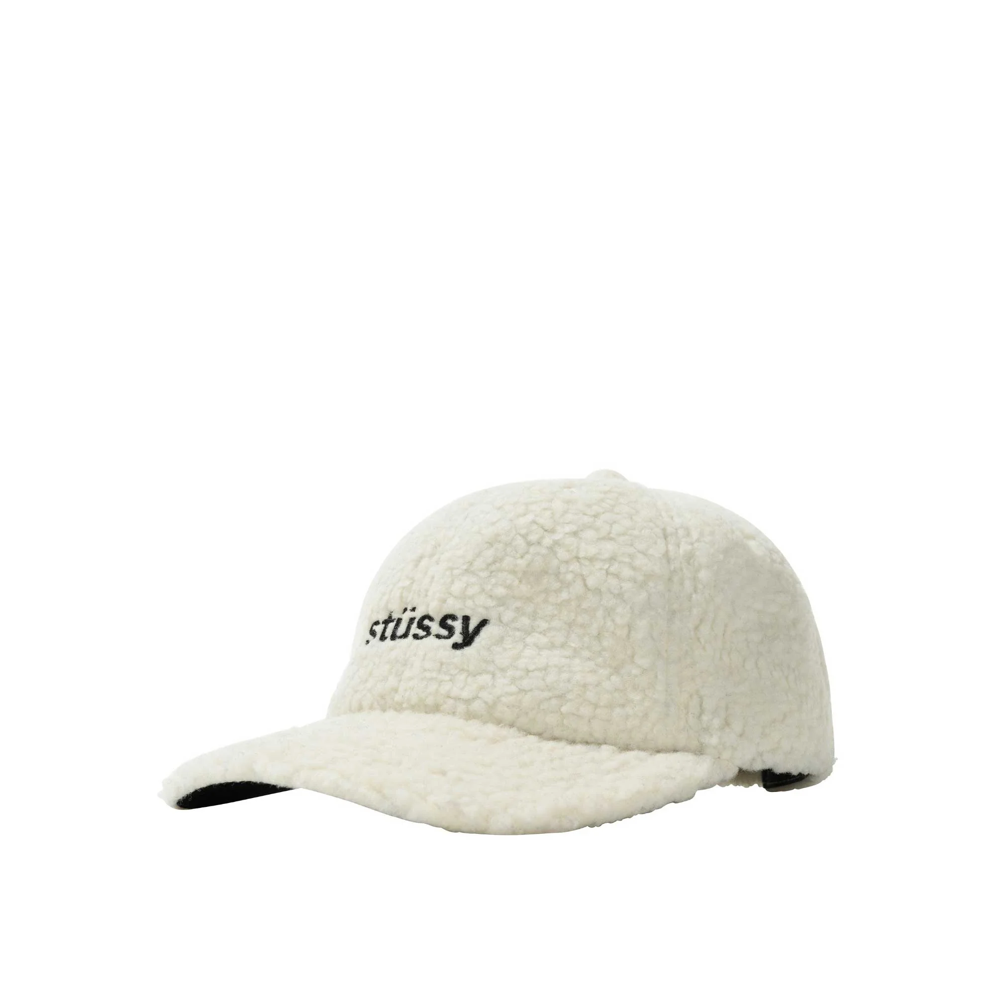 Stussy Sherpa Fleece Low Pro Cap, natural